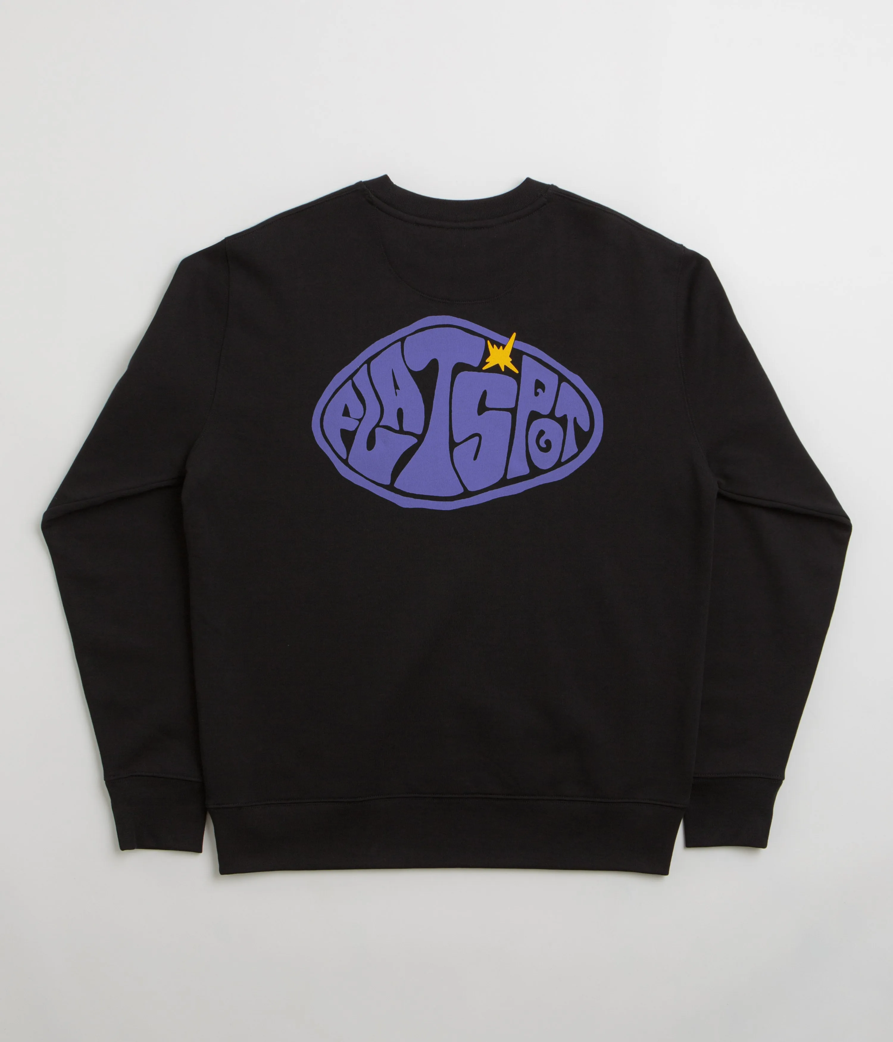flatspot Hole Crewneck Sweatshirt - Black Essential Active product twill durability