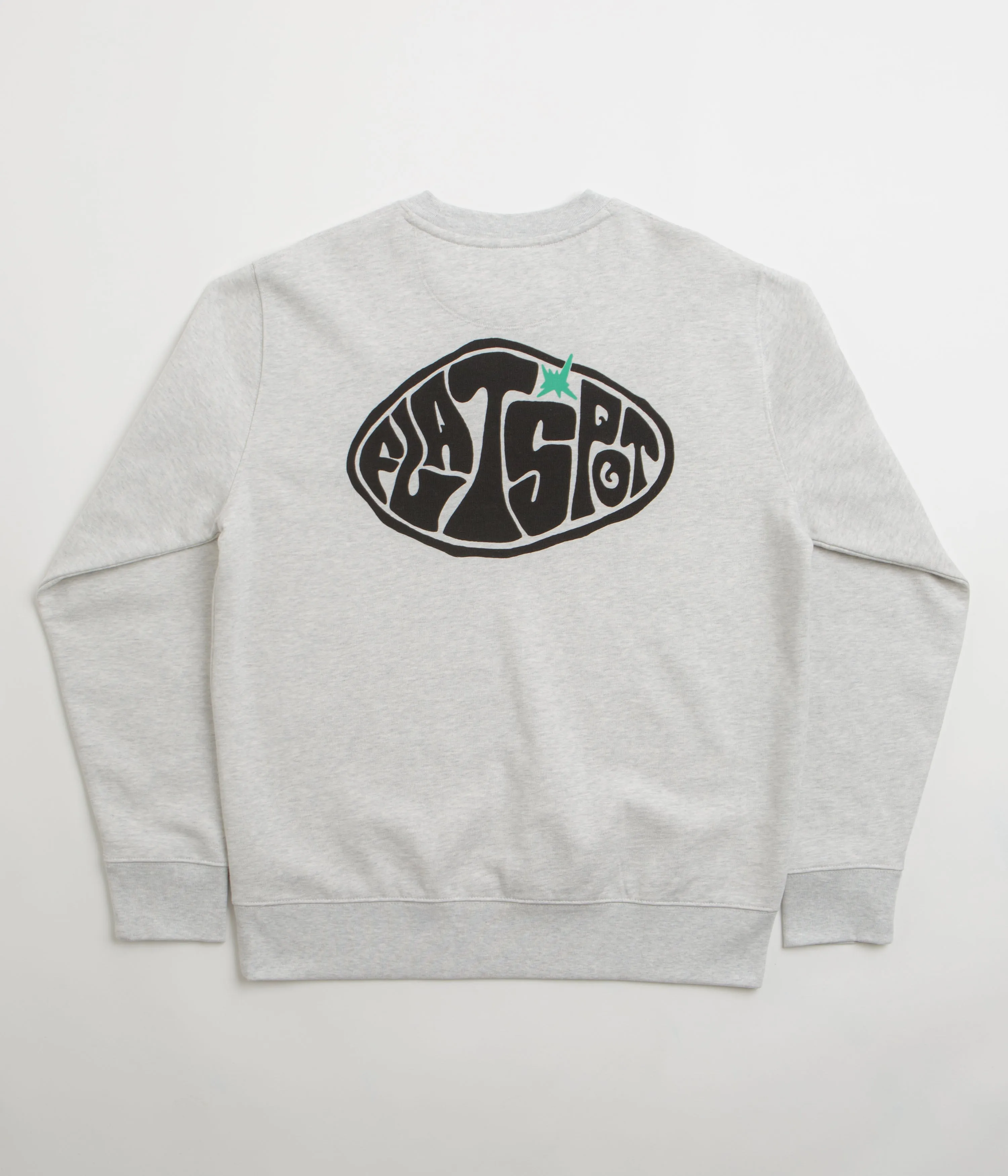 flatspot Hole Crewneck Sweatshirt - Cool Heather Grey product shiny sparkle