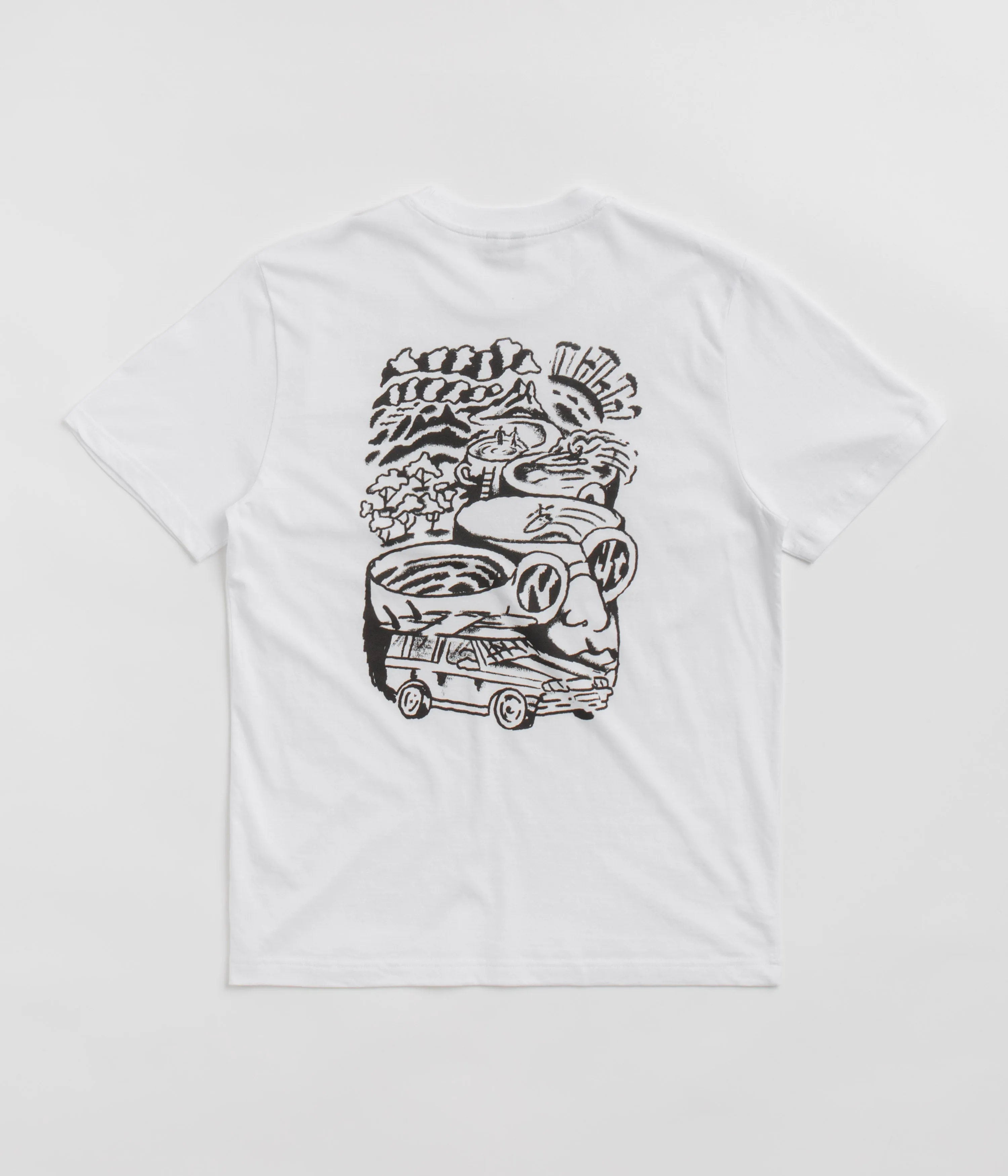 flatspot x Yallah T-Shirt - White Presentation
