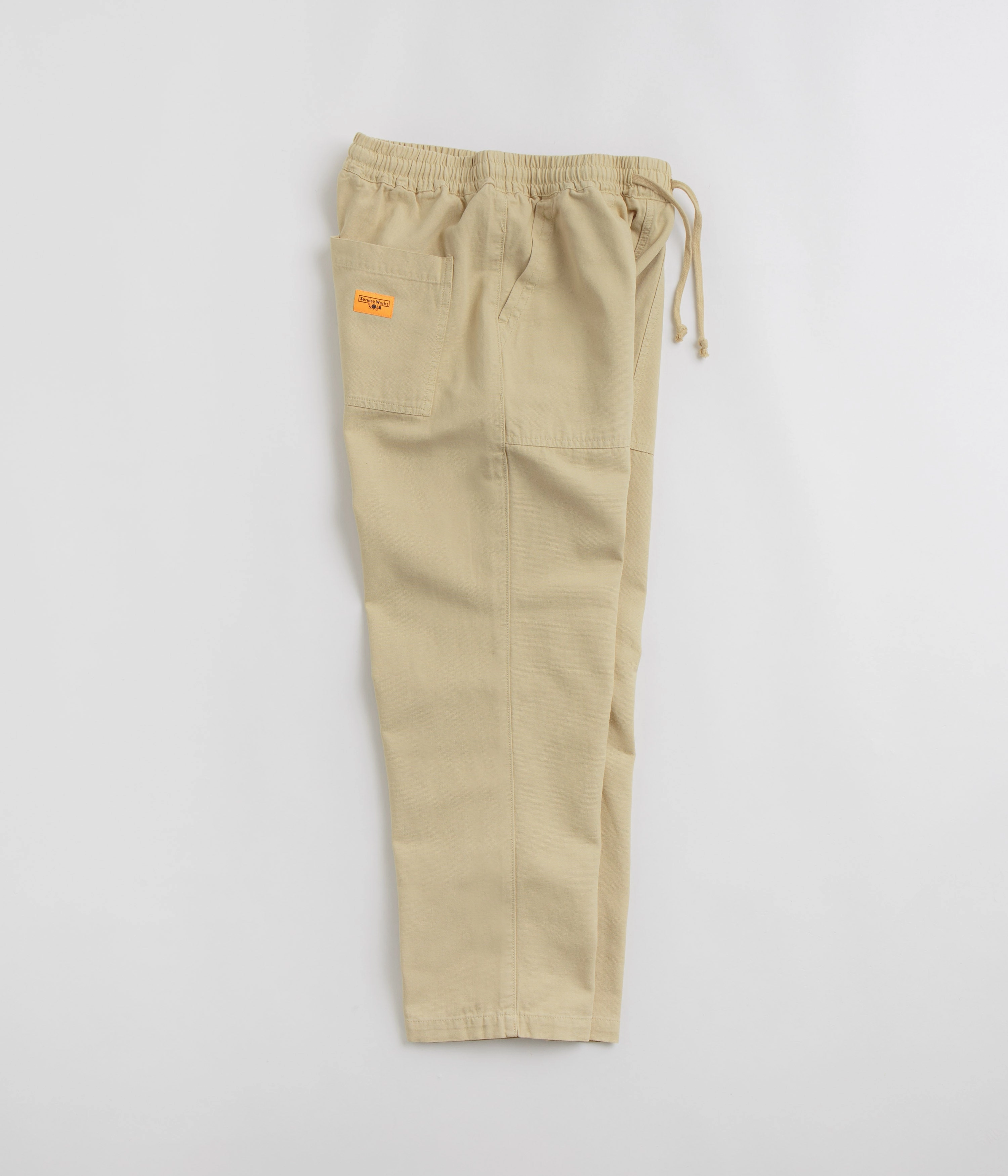 Easy Care Fabric Finish Adaptable Fit Service Works Classic Chef Pants - Khaki