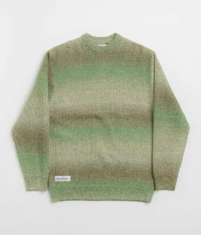 Butter Goods Beams Knit Sweatshirt - Pesto Fade Resistant Weekend Comfort