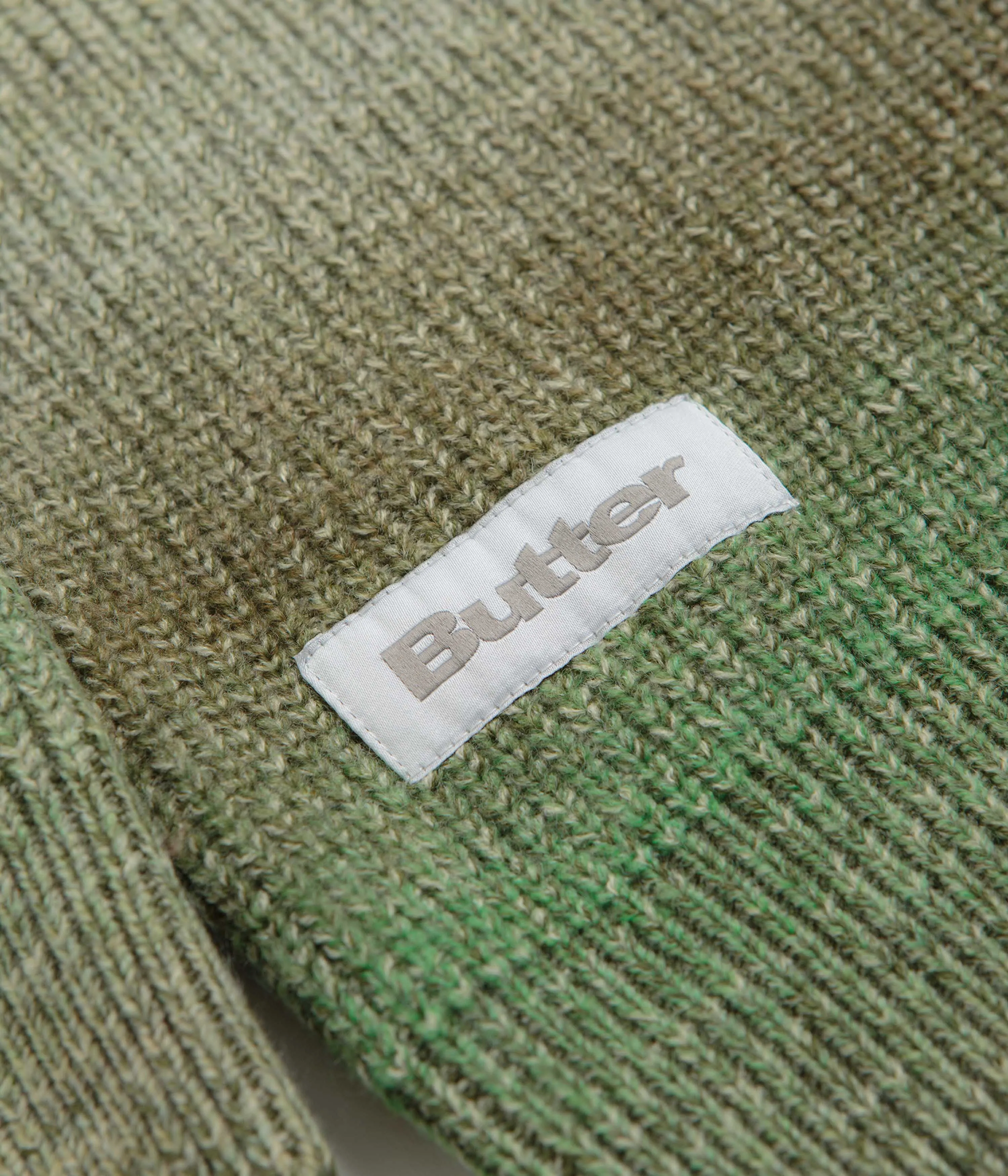 Butter Goods Beams Knit Sweatshirt - Pesto Cool Shades