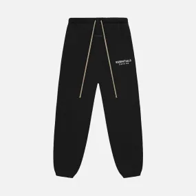 EcoFriendlyTextile FLEECE ESSENTIAL SWEATPANT - BLACK