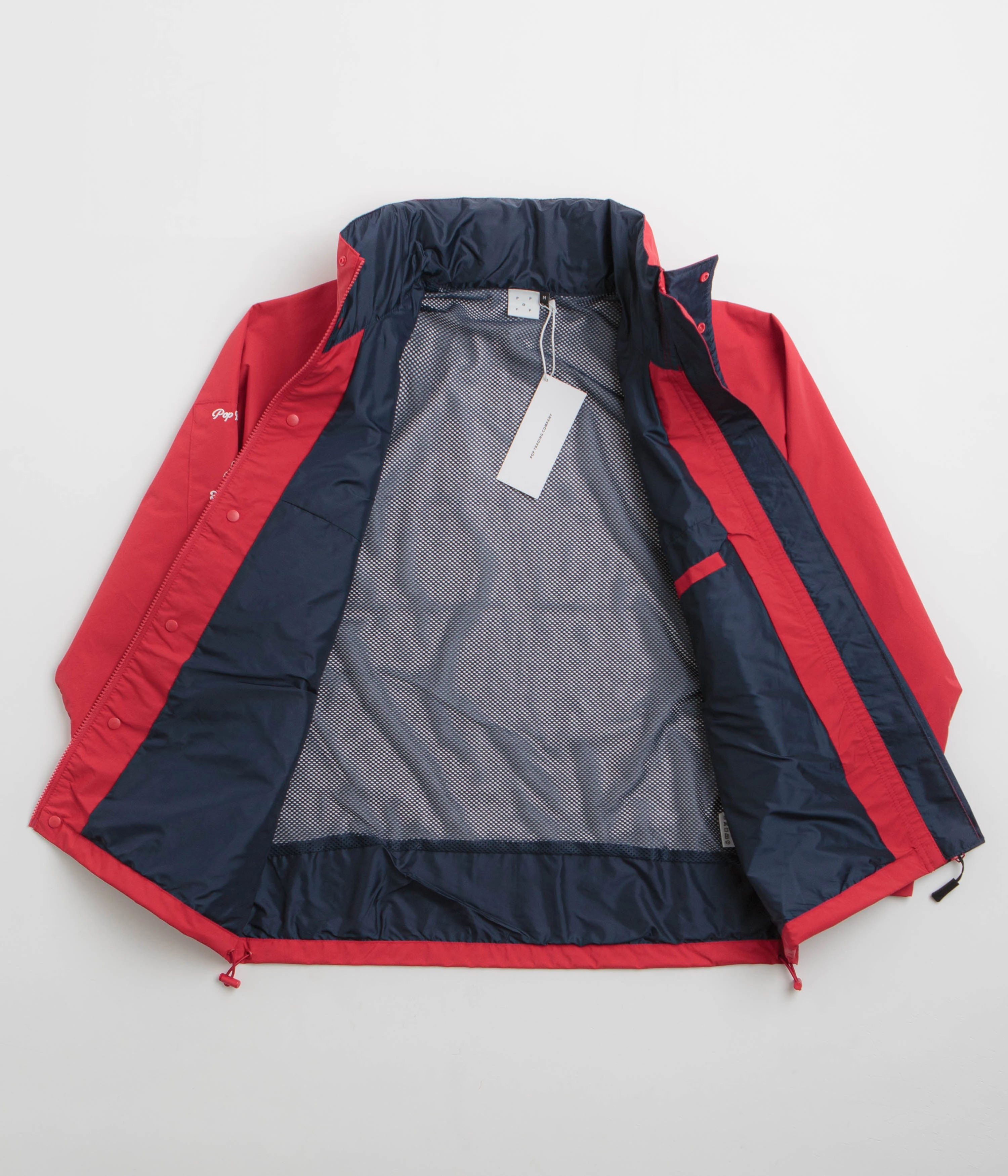 Pop Trading Company Nautical Jacket - Haute Red / Navy popular in Africa Construct
