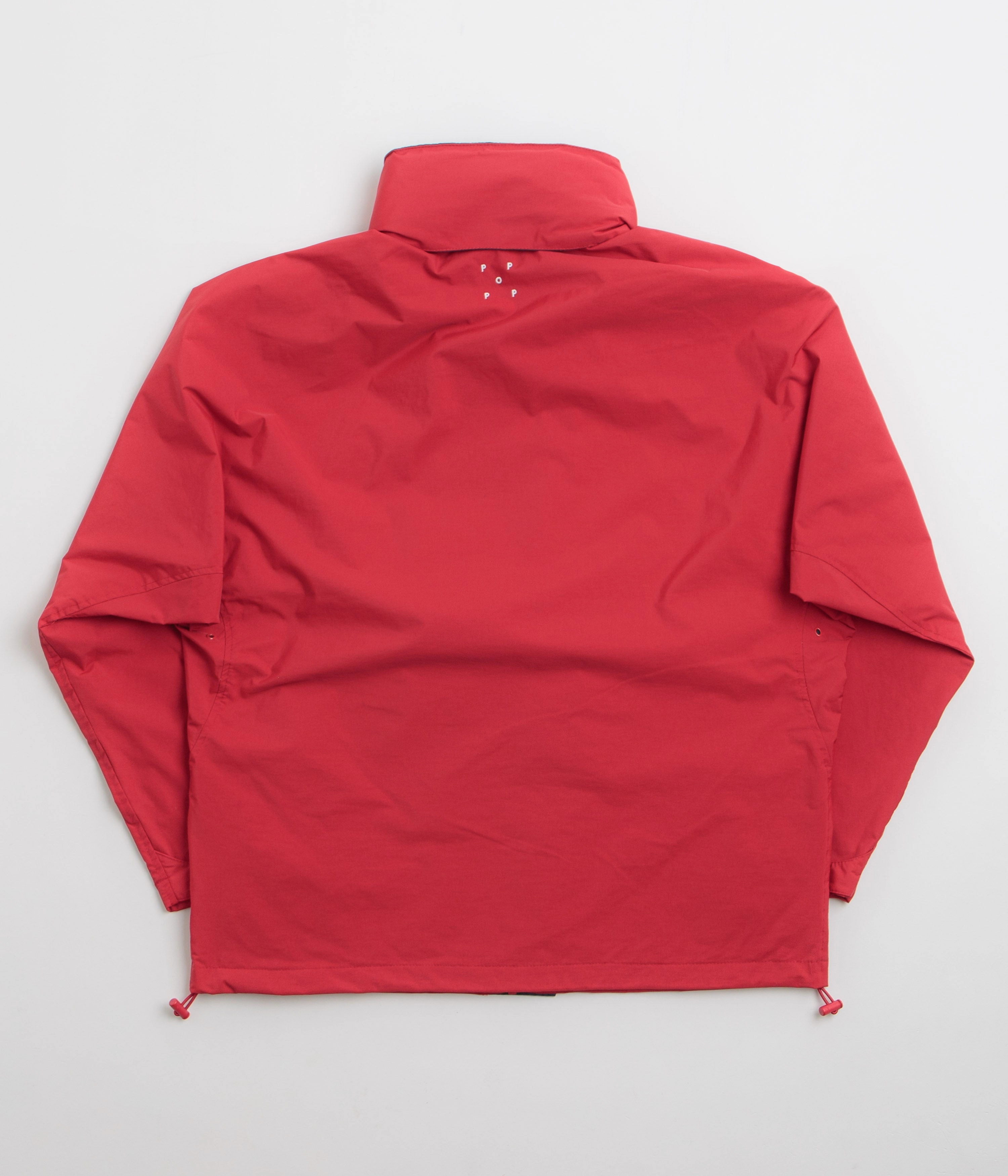 Pop Trading Company Nautical Jacket - Haute Red / Navy Trendy Outerwear
