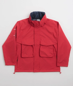 All Weather Versatility anniversary Pop Trading Company Nautical Jacket - Haute Red / Navy