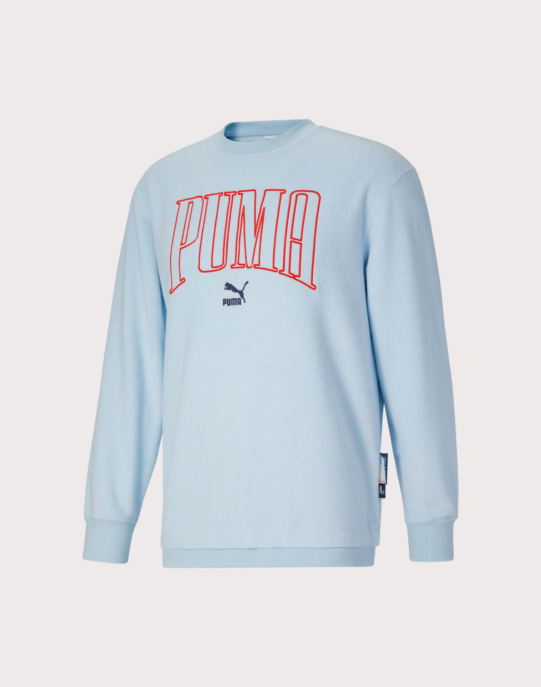 Puma Now And Then Fleece Crewneck Sweatshirt Work Safe