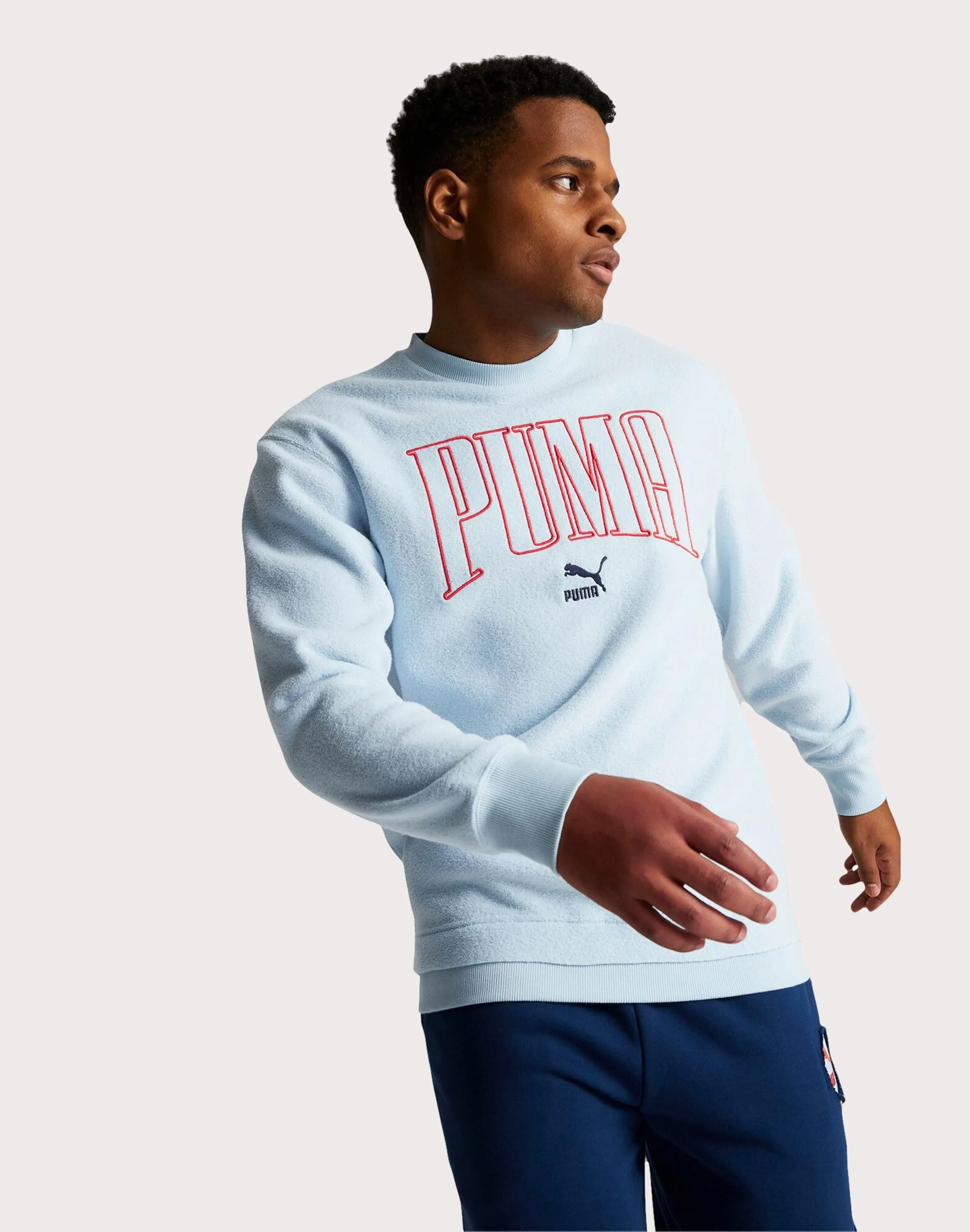 Korean Fresh Puma Now And Then Fleece Crewneck Sweatshirt