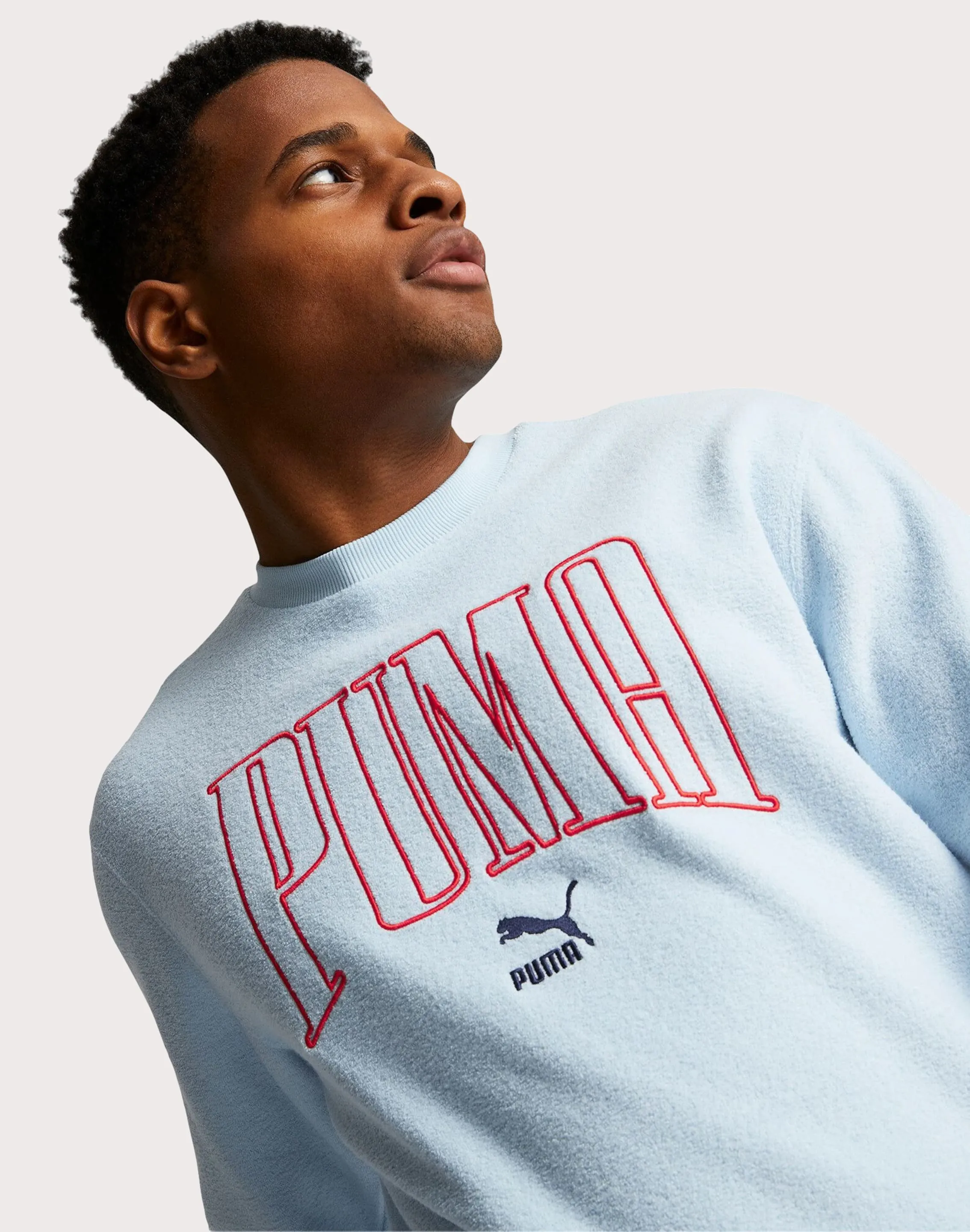 MachineWashable Puma Now And Then Fleece Crewneck Sweatshirt
