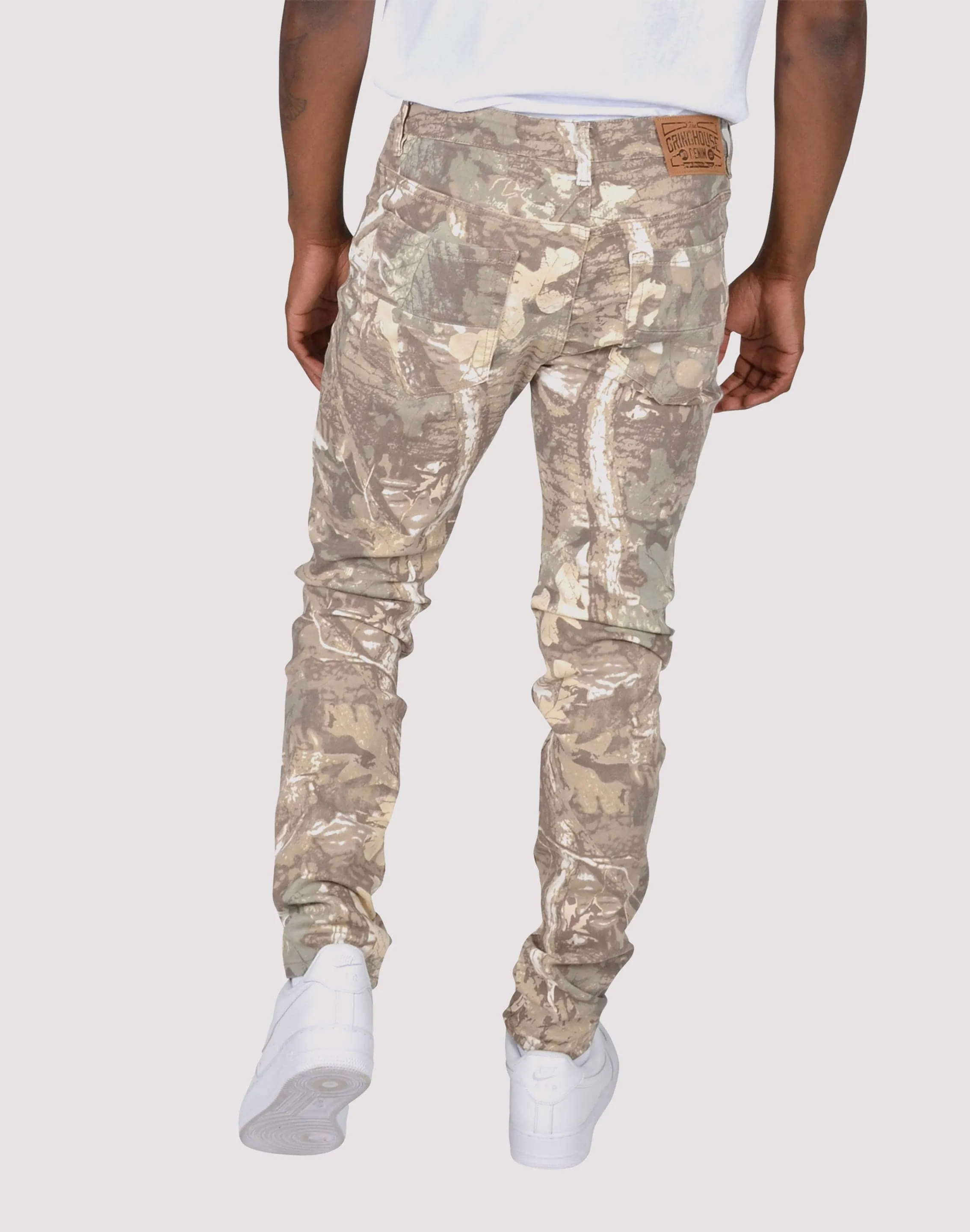 SeamlessFit Adjustable Fastenings Grindhouse Washed Denim Jeans