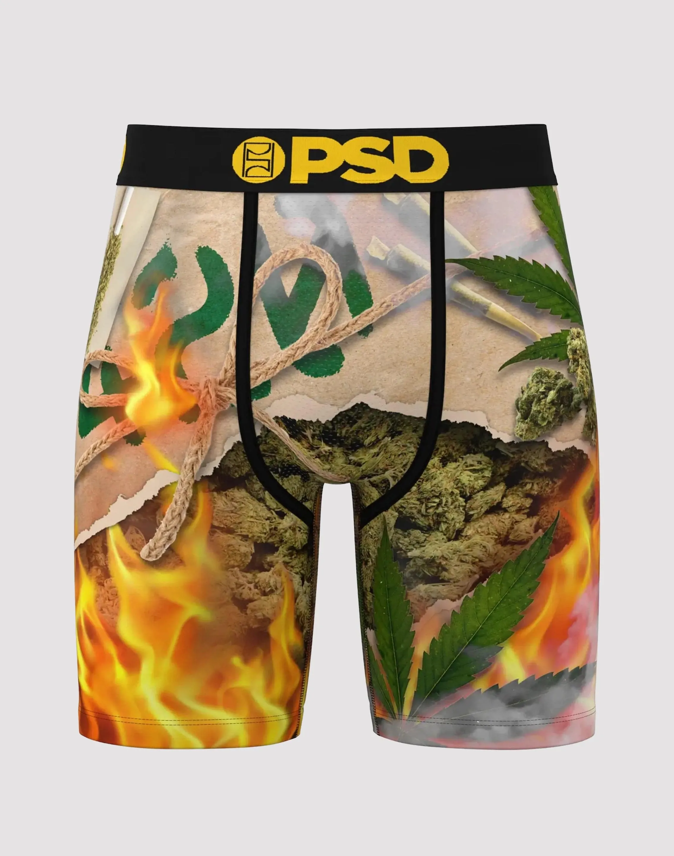LowMaintenanceFabric LightweightTextile Psd Underwear Burn 'Em Up Boxer Briefs