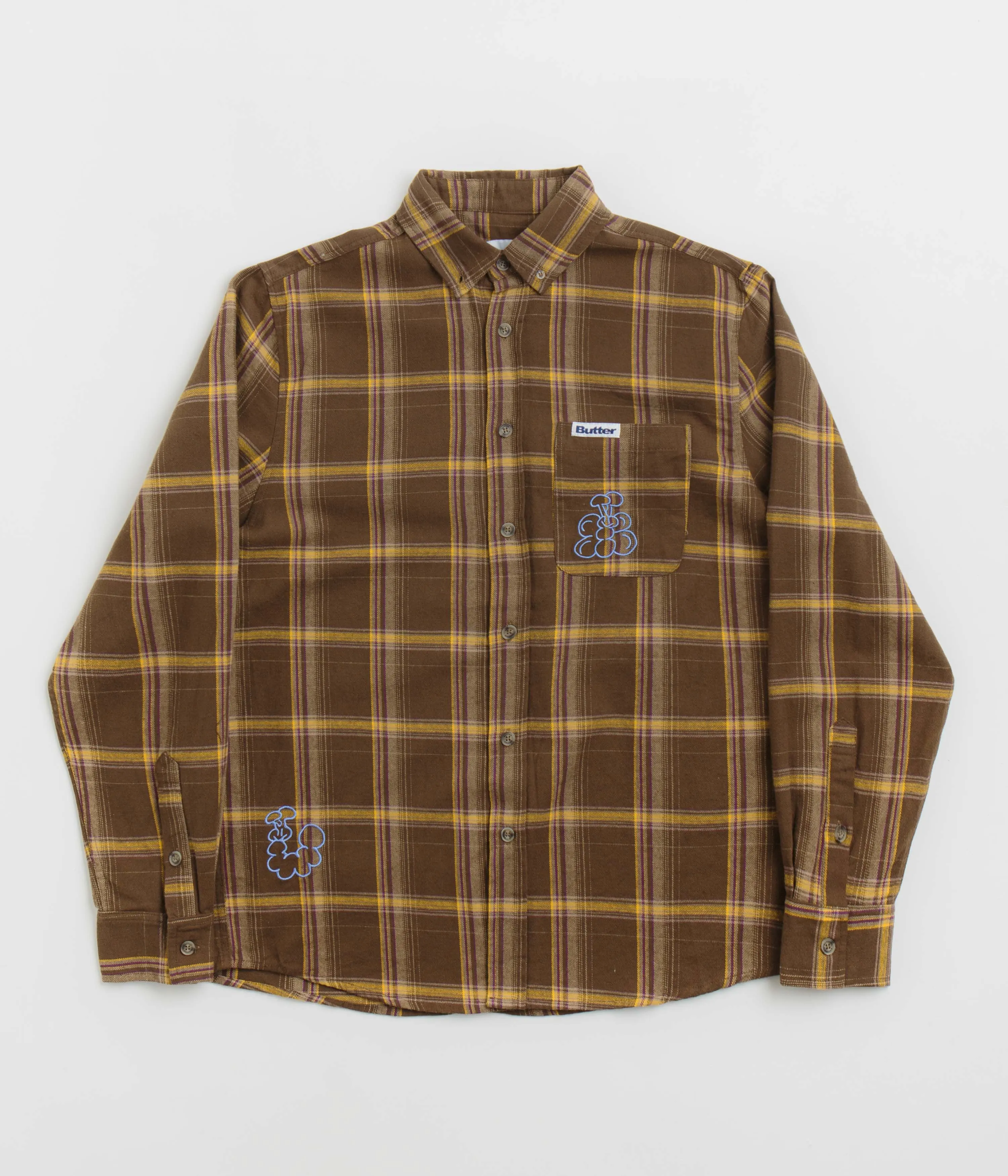 Butter Goods Bugs Flannel Shirt - Chestnut Versatile Layering