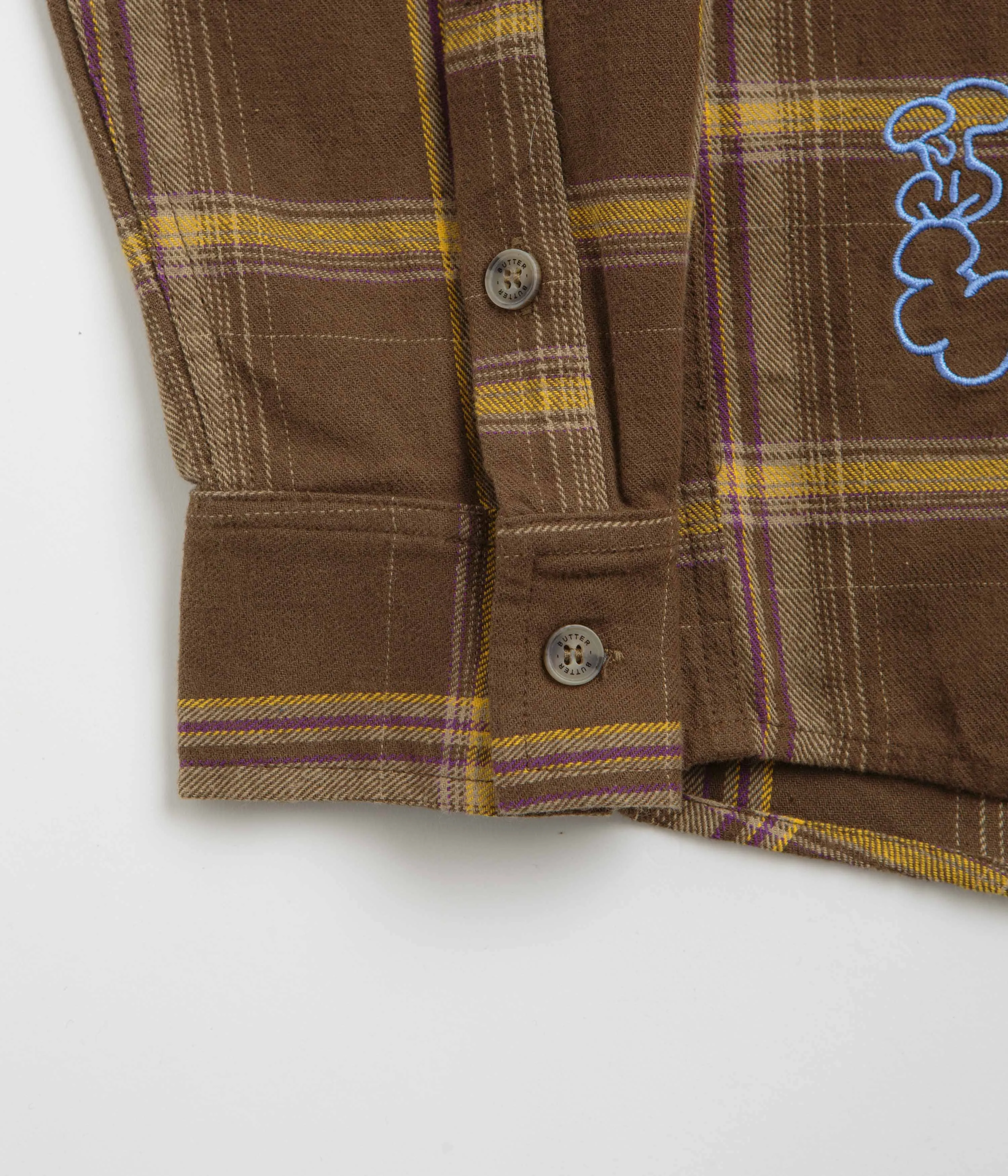 Butter Goods Bugs Flannel Shirt - Chestnut Odor control