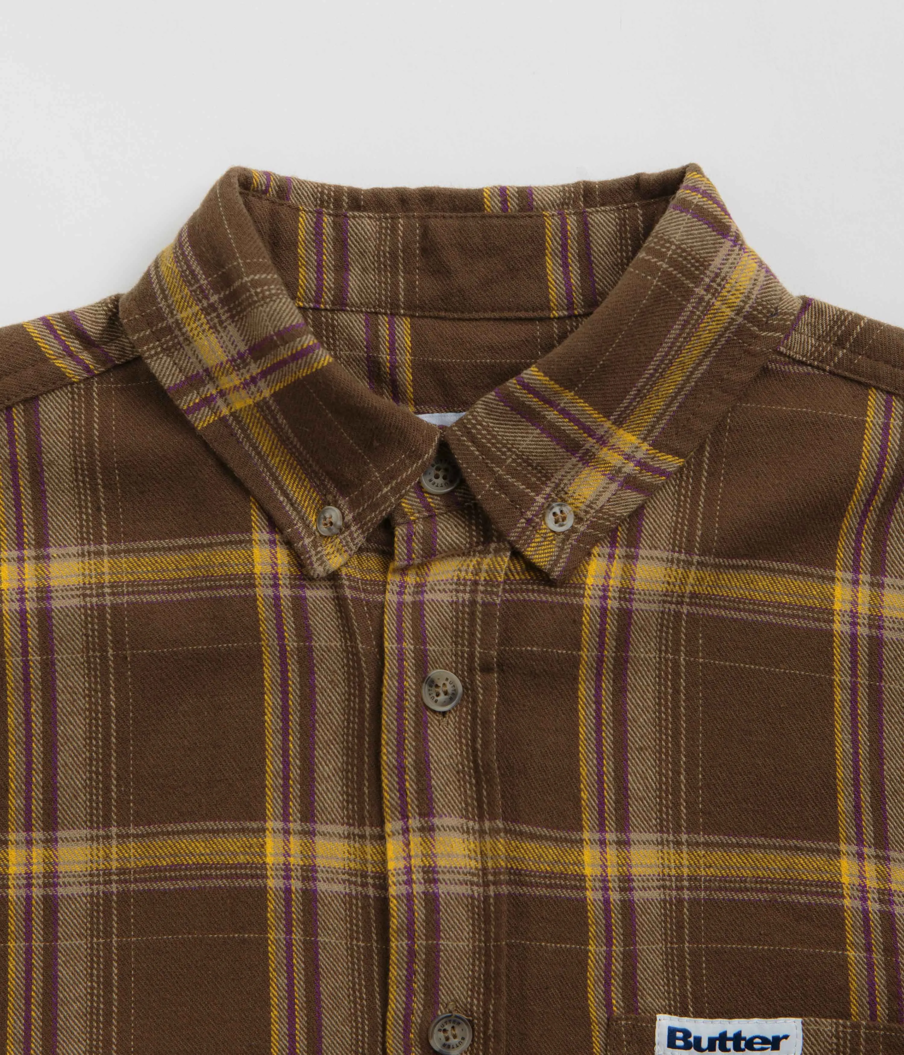 Butter Goods Bugs Flannel Shirt - Chestnut Breathable Layer ethical fashion