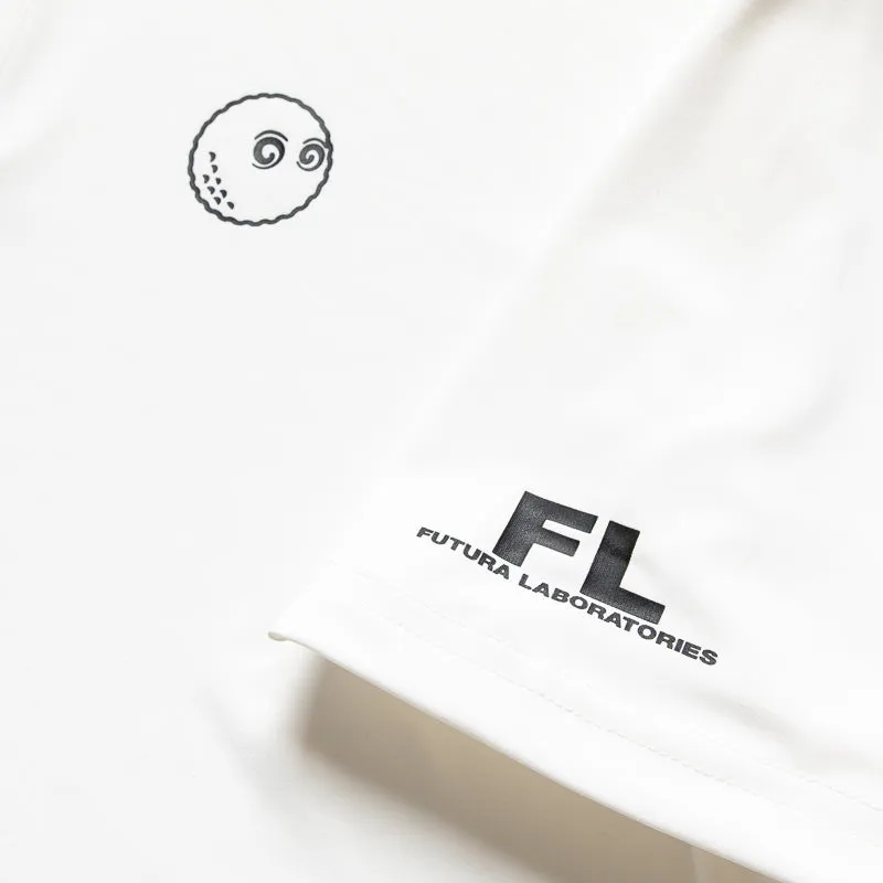 Futura Laboratories x Malbon Golf Poly Performance Polo - White natural fiber