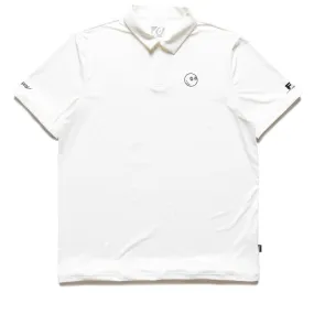 Futura Laboratories x Malbon Golf Poly Performance Polo - White Sporty Look