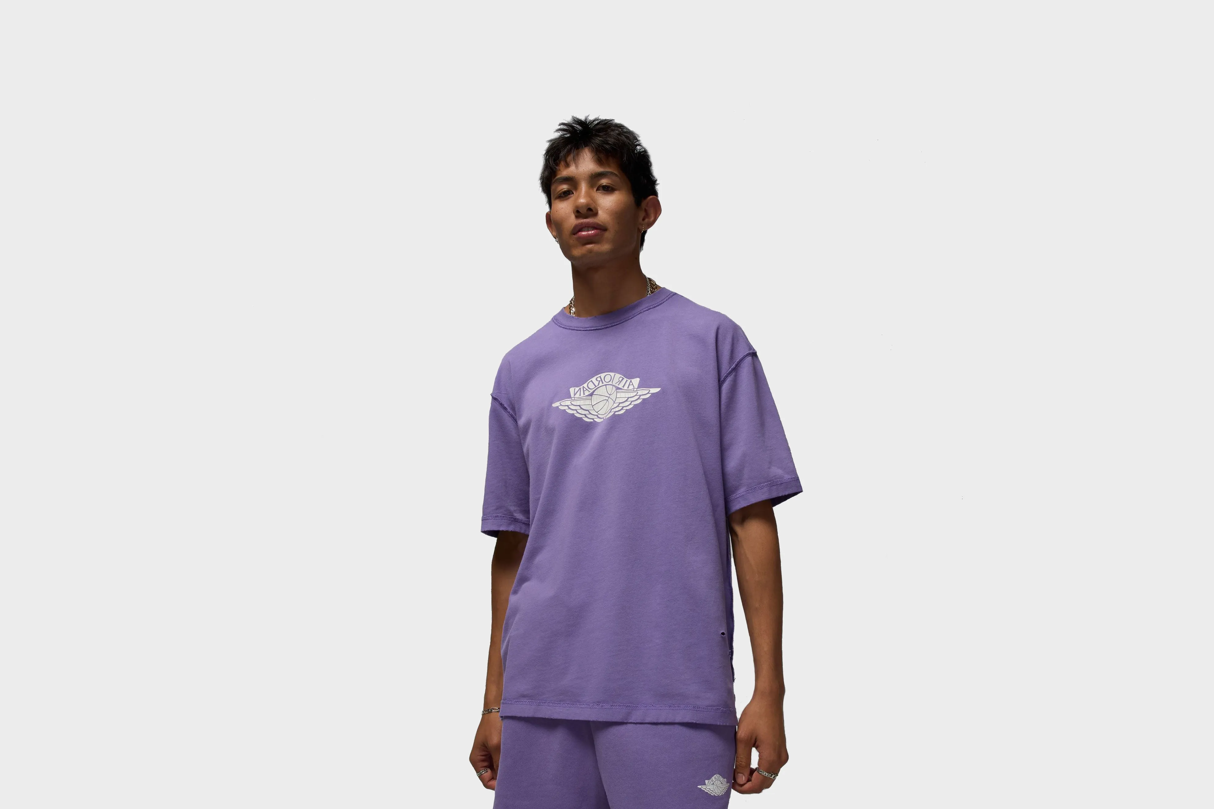 Jordan Rare Air T-shirt (Purple Earth/Sail) HighVisibility Trim FlexibleElasticity
