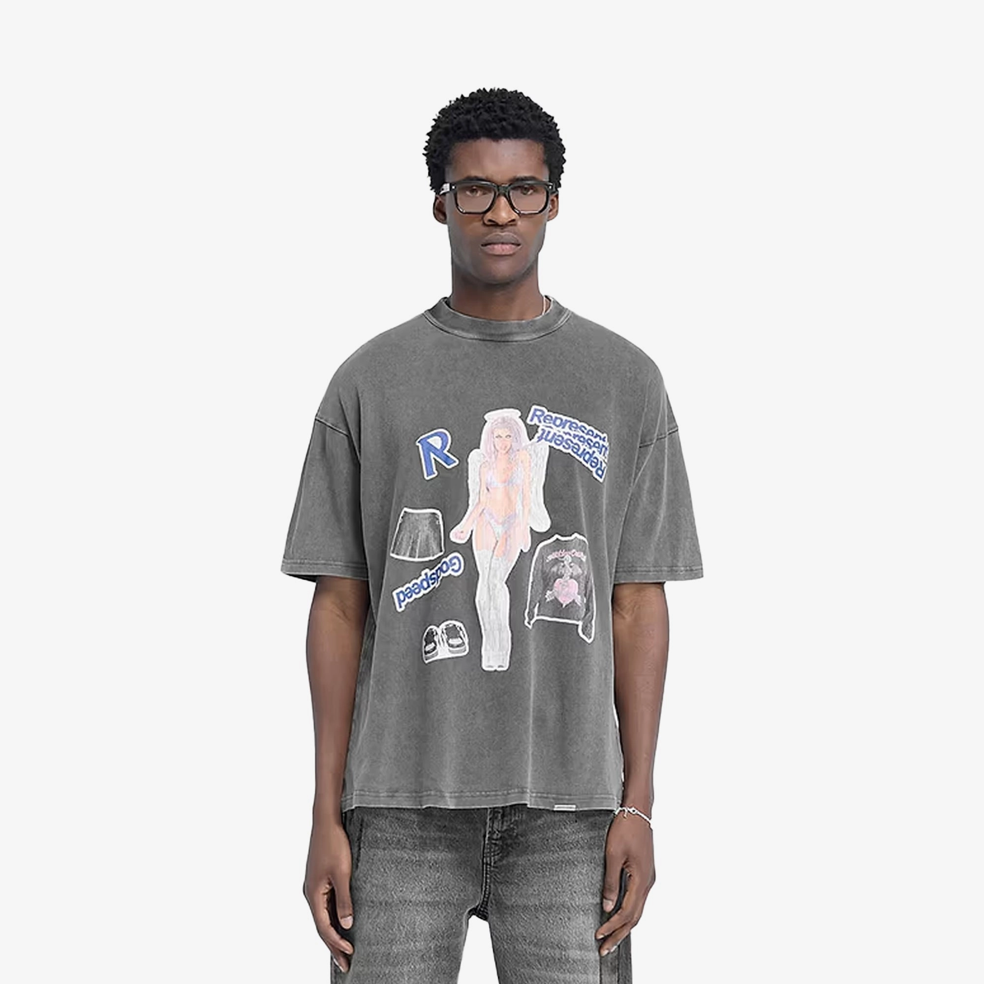 REPRESENT | QUESTION YOUR INNOCENCE T-SHIRT { VINTAGE GREY River Core