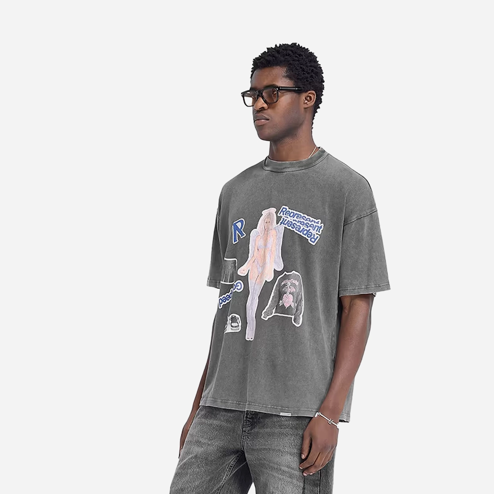 Bead Soul REPRESENT | QUESTION YOUR INNOCENCE T-SHIRT { VINTAGE GREY
