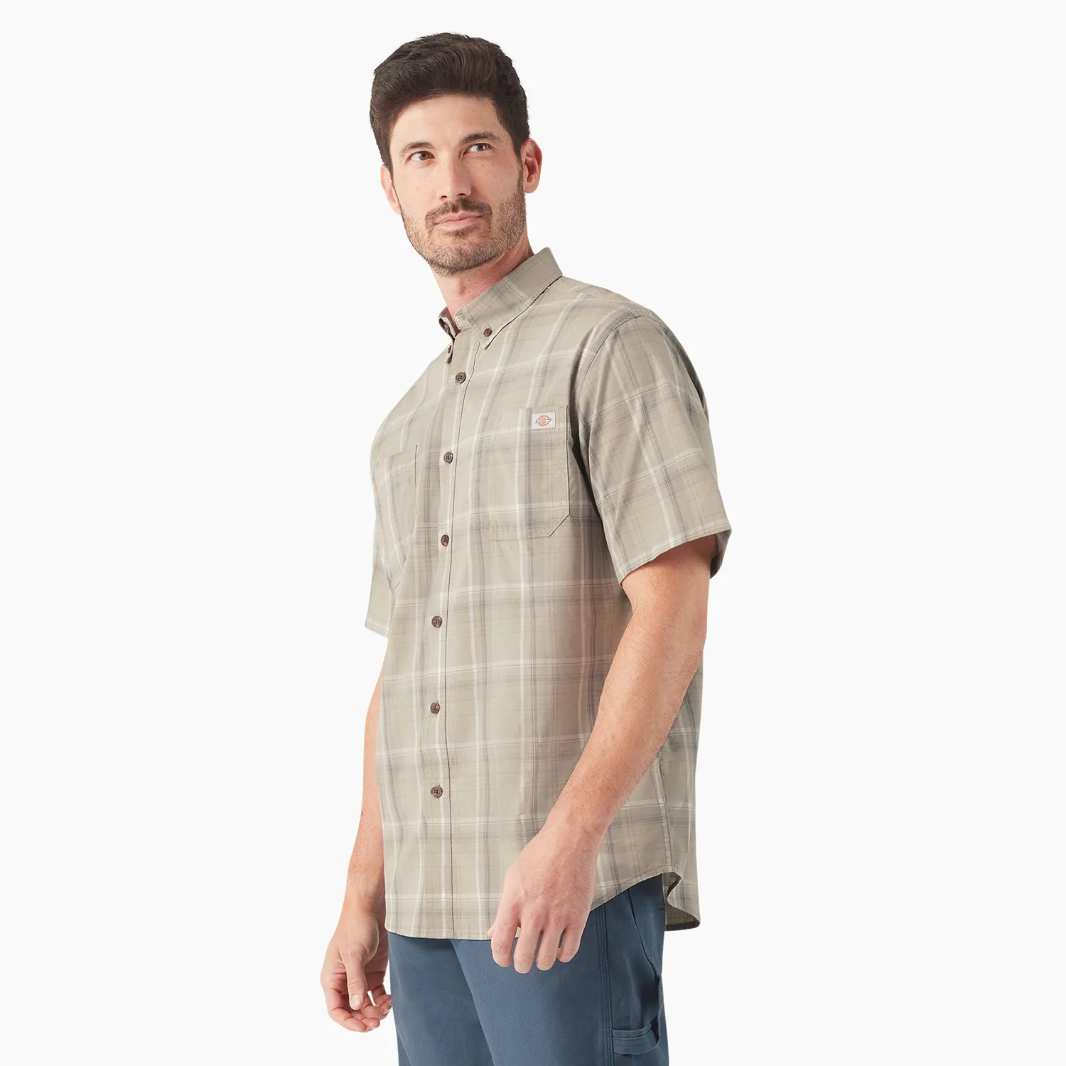 SS Flex Plaid Woven Shirt - Mens Run Core