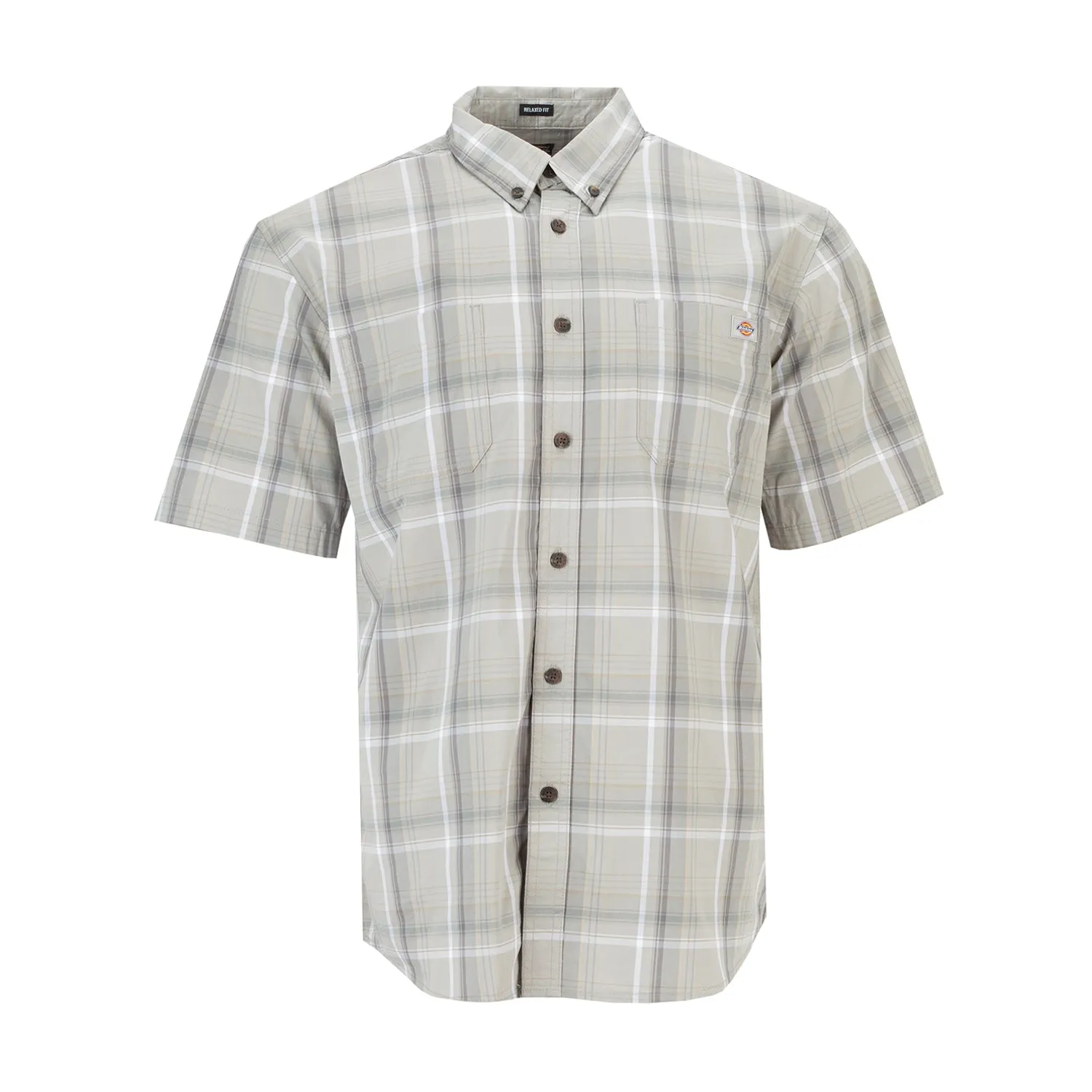 OdorControl Technology StaticFreeLining SS Flex Plaid Woven Shirt - Mens