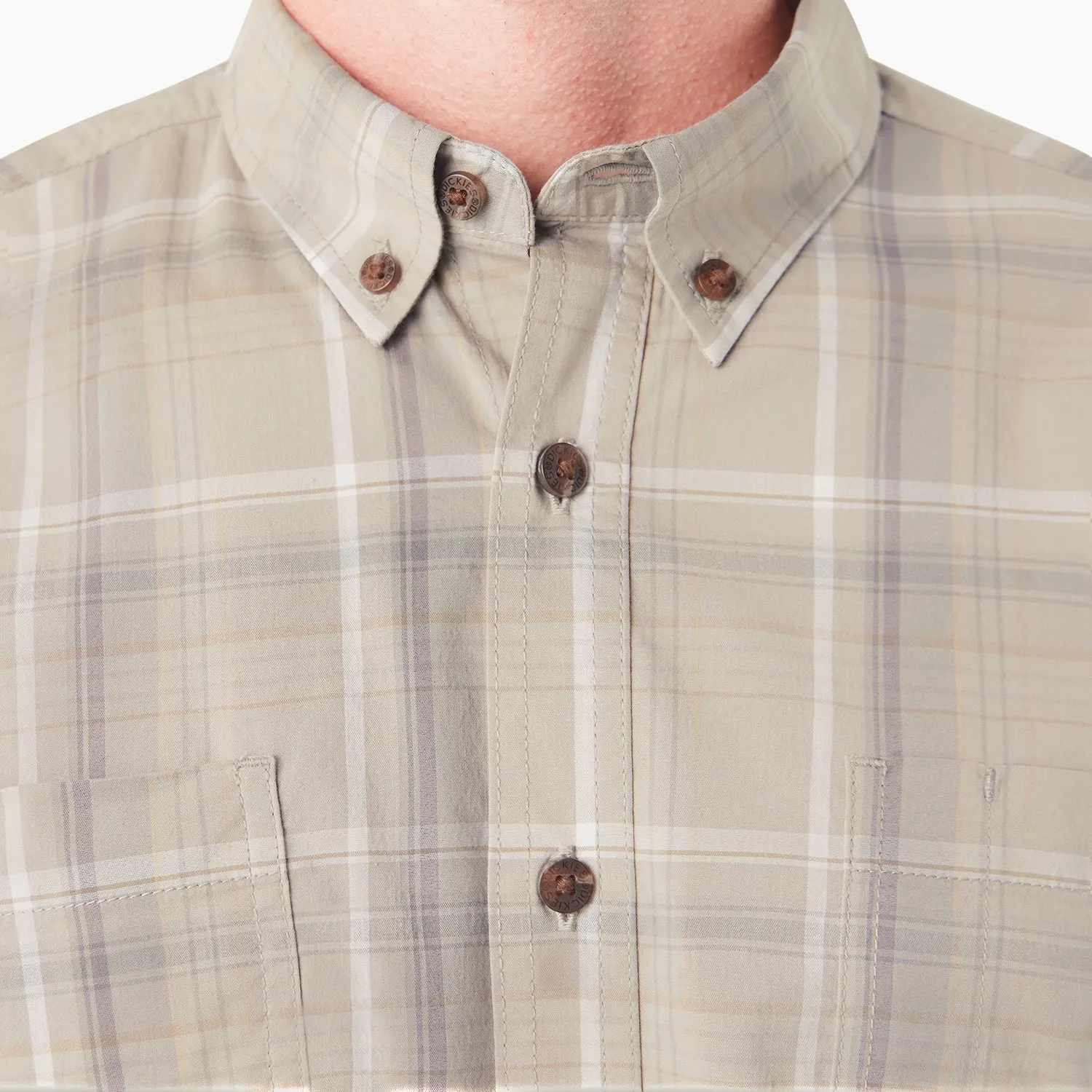 SS Flex Plaid Woven Shirt - Mens Camera Glow Cotton Glow