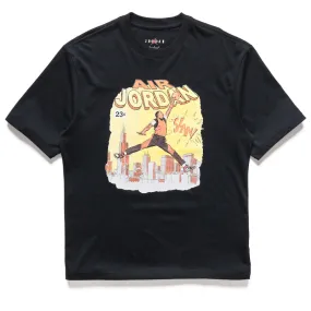 Jordan Comic Tee - Black/White Desert area wide-leg pants silhouette