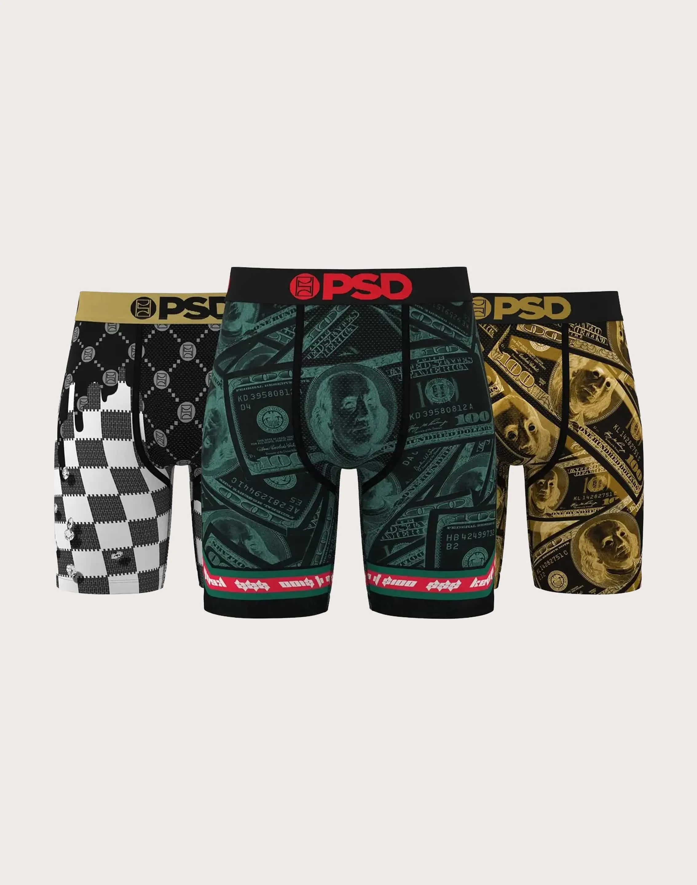 Cyber Core Fantasy Glow Psd Underwear Fortune Boxer Briefs 3-Pack