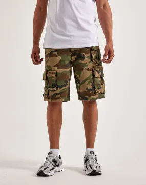 Love Glow DoubleLayered Collar Smoke Rise Cargo Shorts
