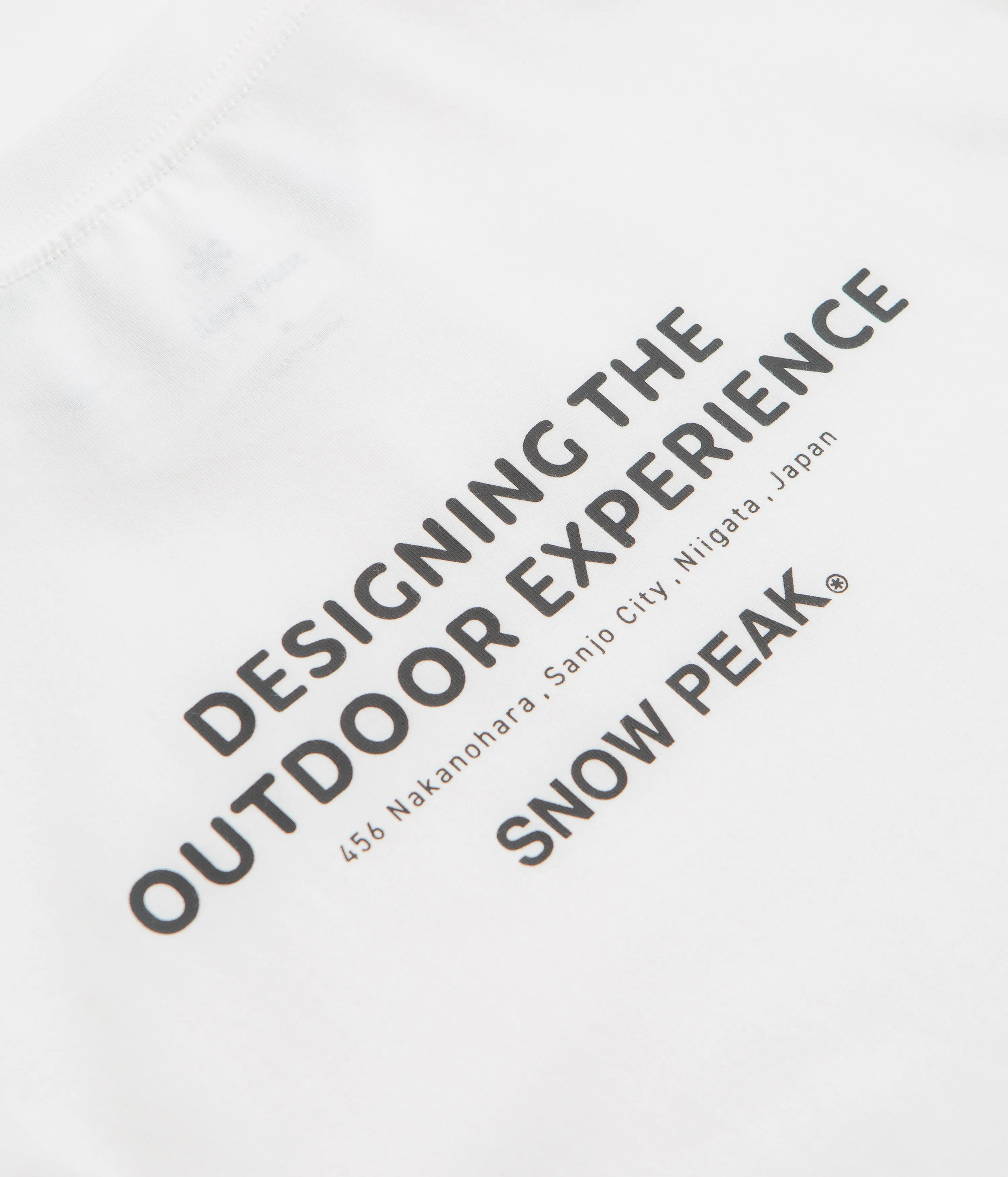 Snow Peak Typography Long Sleeve T-Shirt - Off White Unique Lounge-wear