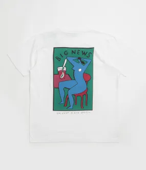 by Parra Big News T-Shirt - White High-quality
