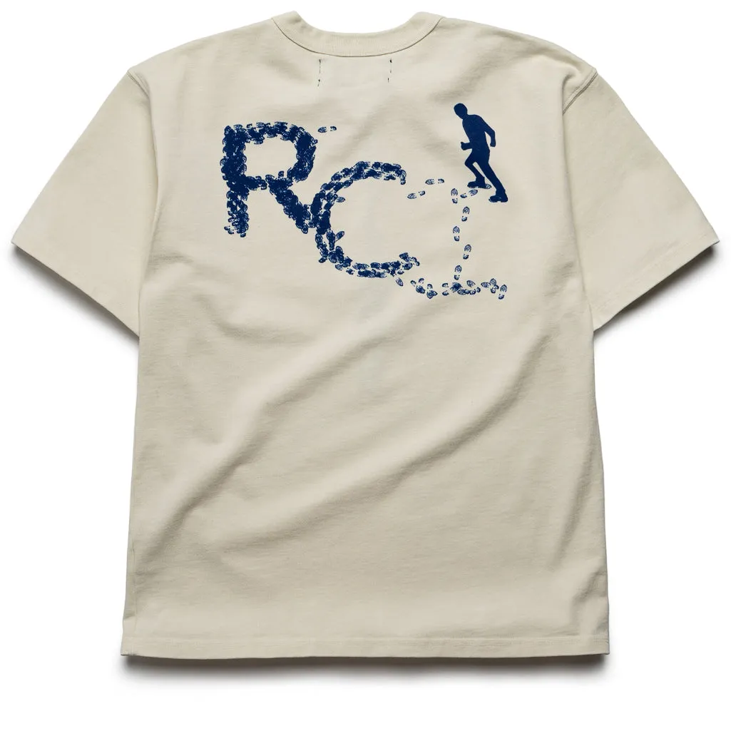 Reese Cooper Desire Paths Tee - Vintage White Resilient Collar Interlining