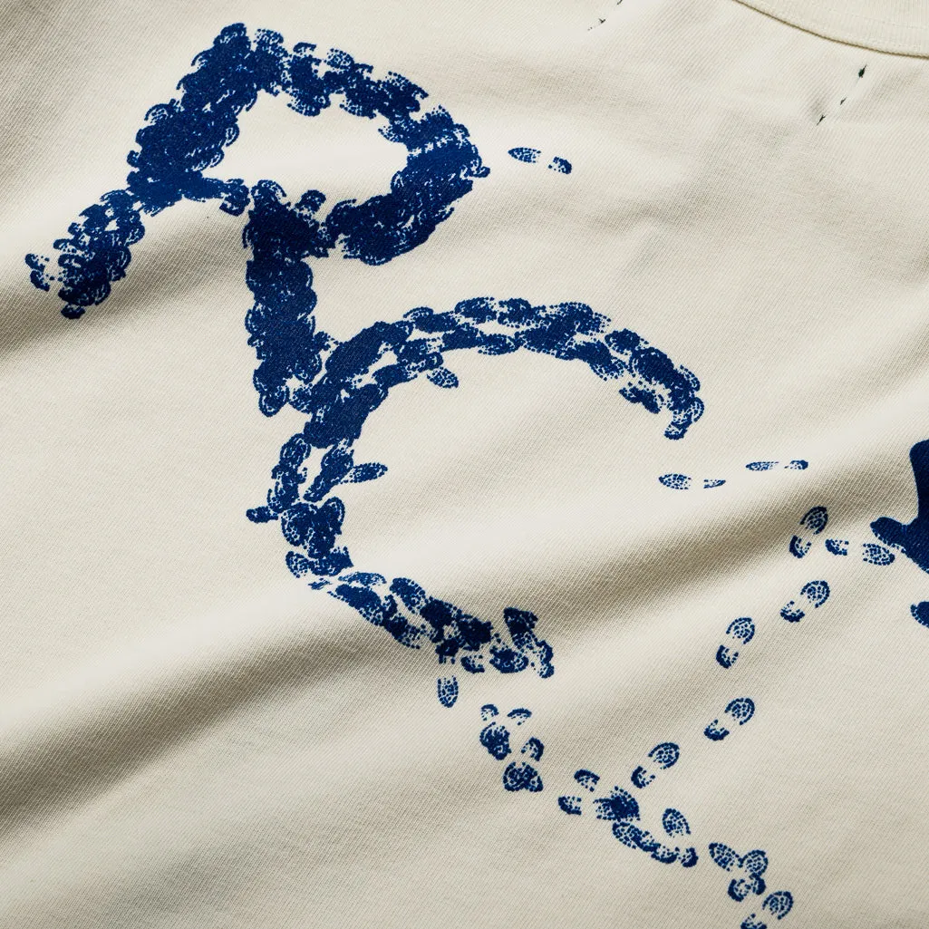 Wide Leg Reese Cooper Desire Paths Tee - Vintage White