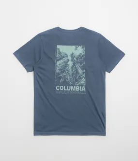 Columbia Rapid Ridge Back Graphic II T-Shirt - Dark Mountain / Amazing Heights insulated rolled sleeves