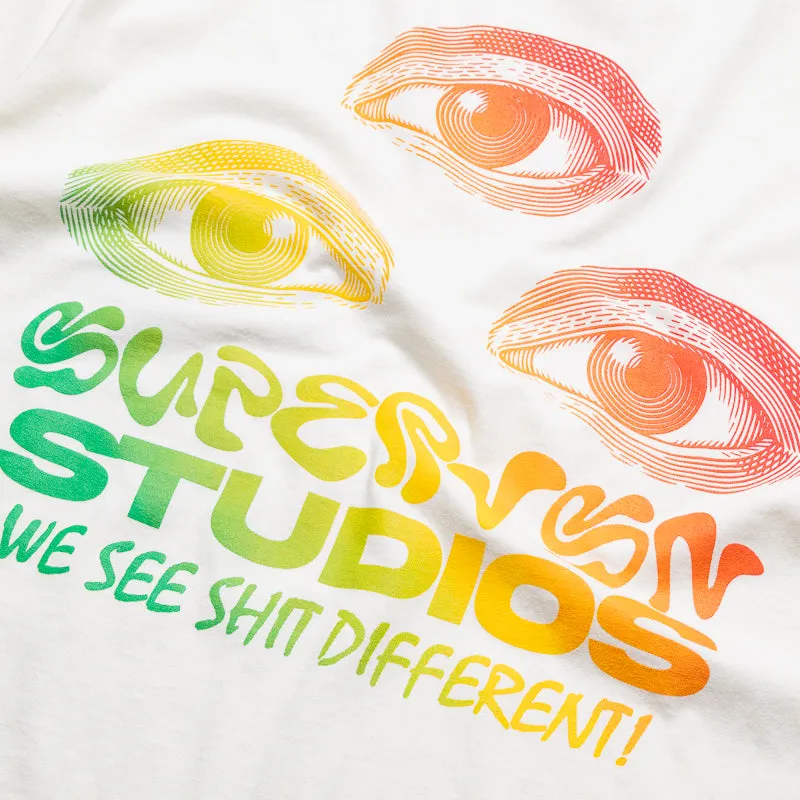 Supervsn Triple See Tee - Bone Seasonal Fashion Sleepwear