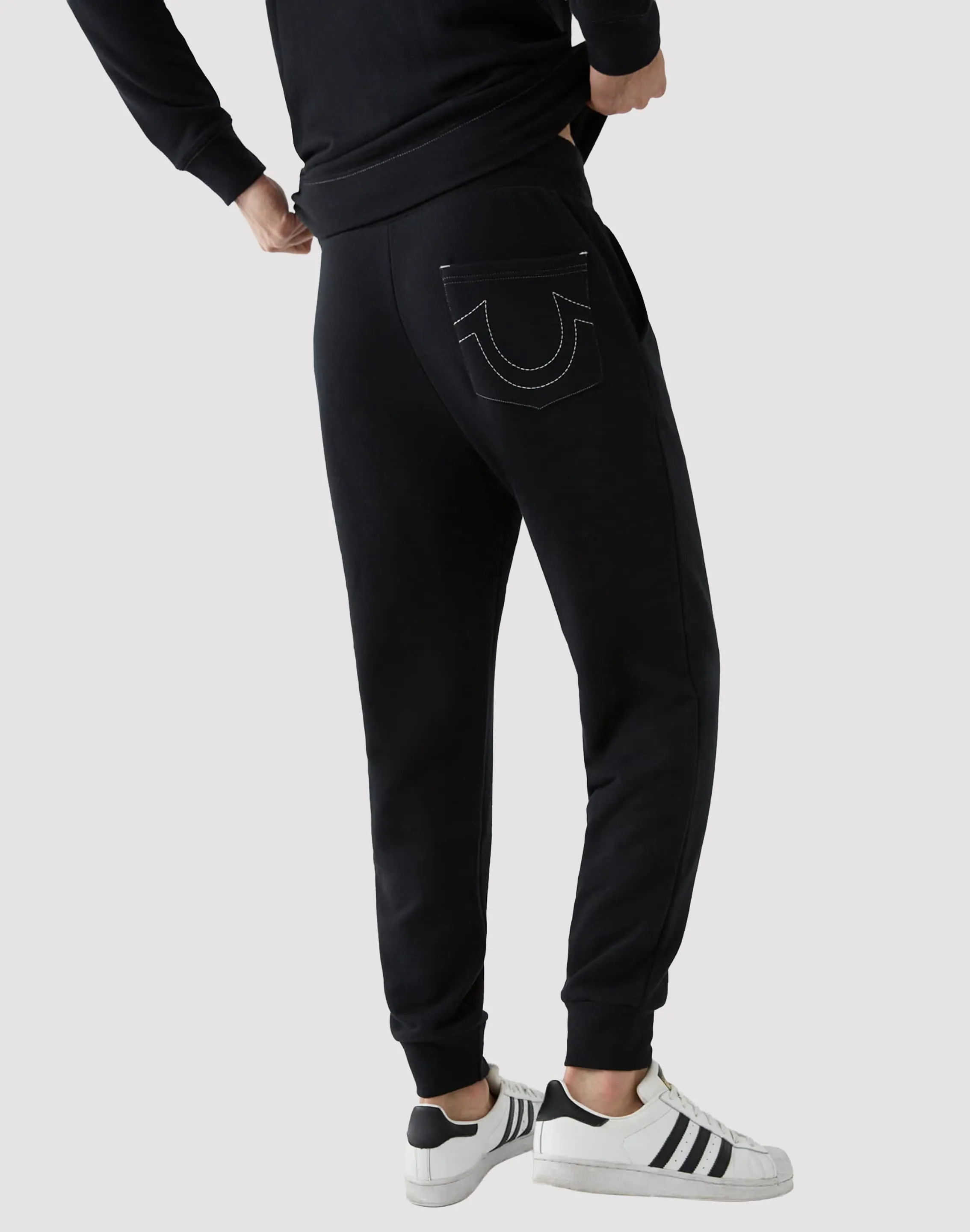 True Religion Classic Logo Joggers Strong Denim