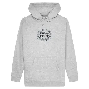 Minimalist Aesthetic PASS~PORT Wattle Hoodie - Ash