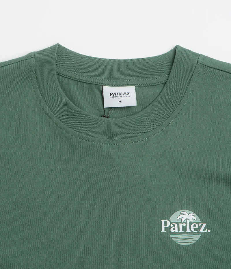 Parlez Boca T-Shirt - Kelp Green pool venue Activewear