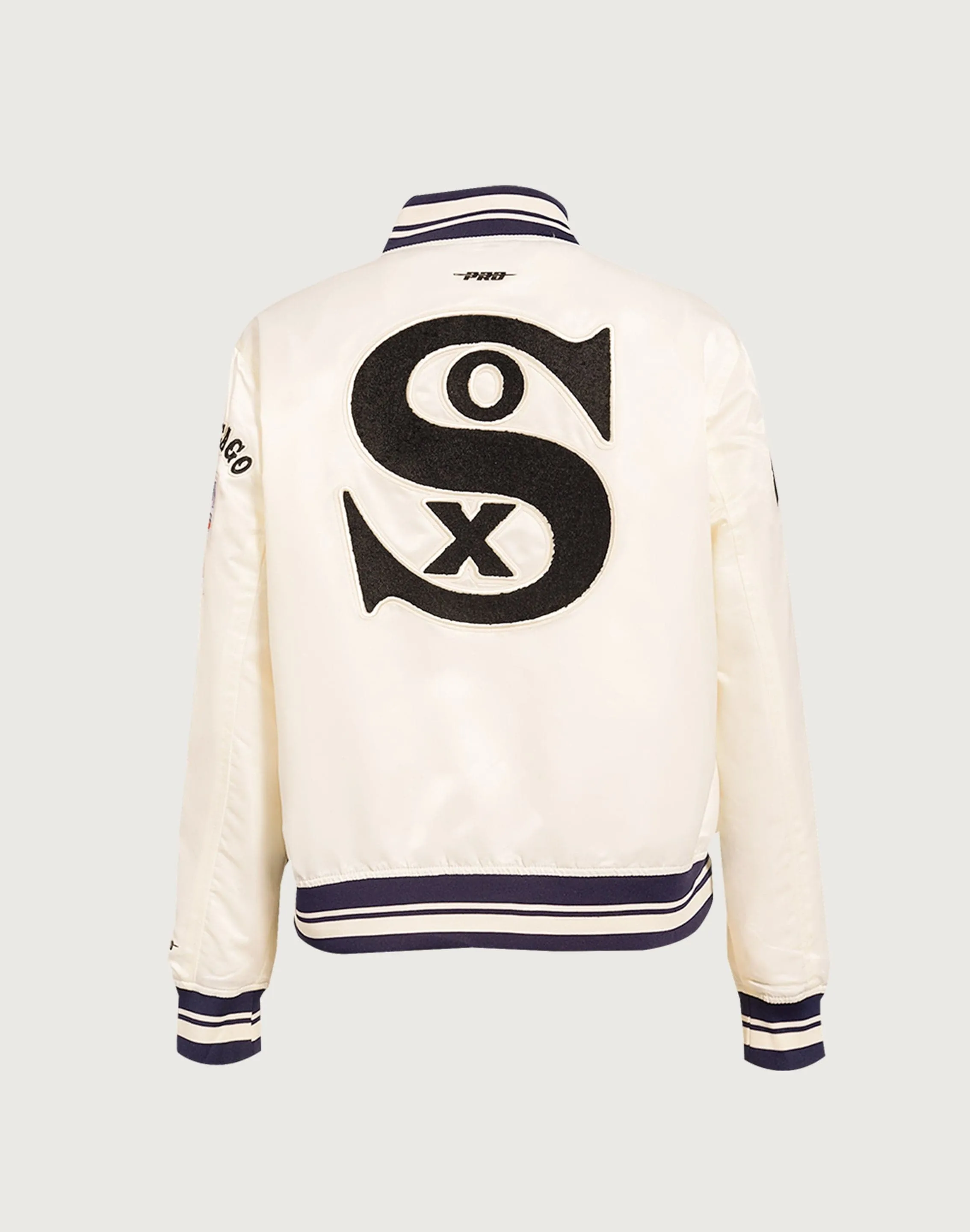 Hero Fit Pro Standard MLB Chicago White Sox Retro Classic Satin Jacket