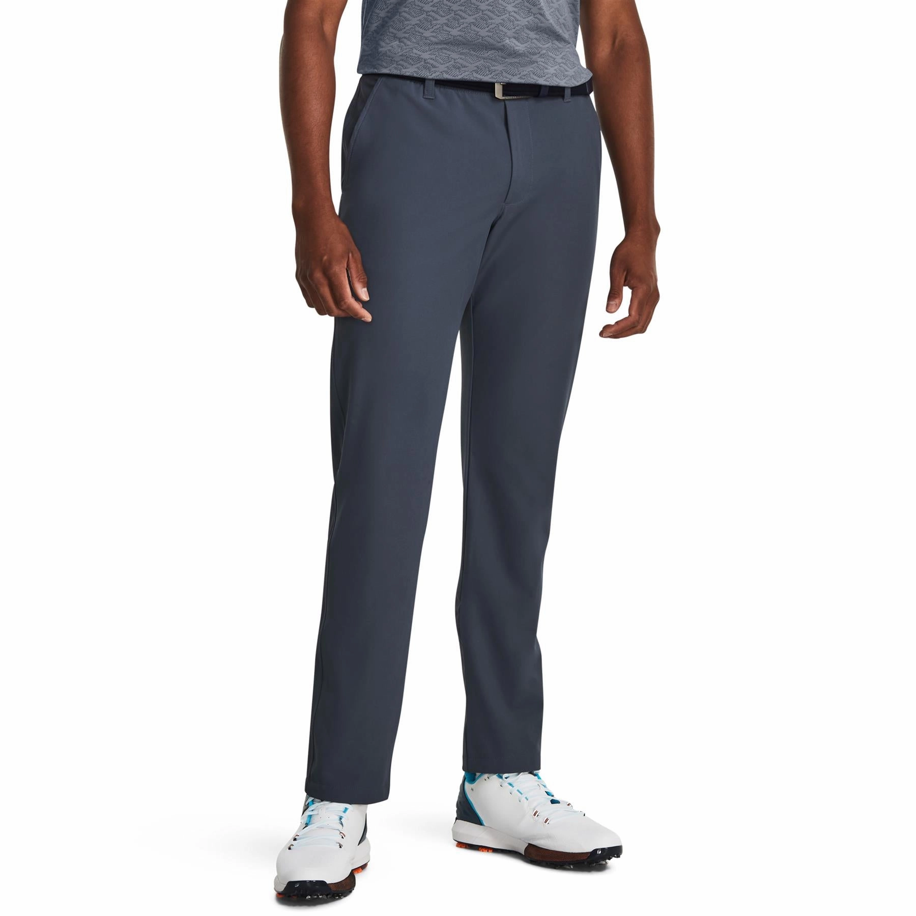 BreathableFabric Sporty Touch Drive Tapered Fit Trousers Downpour Grey
