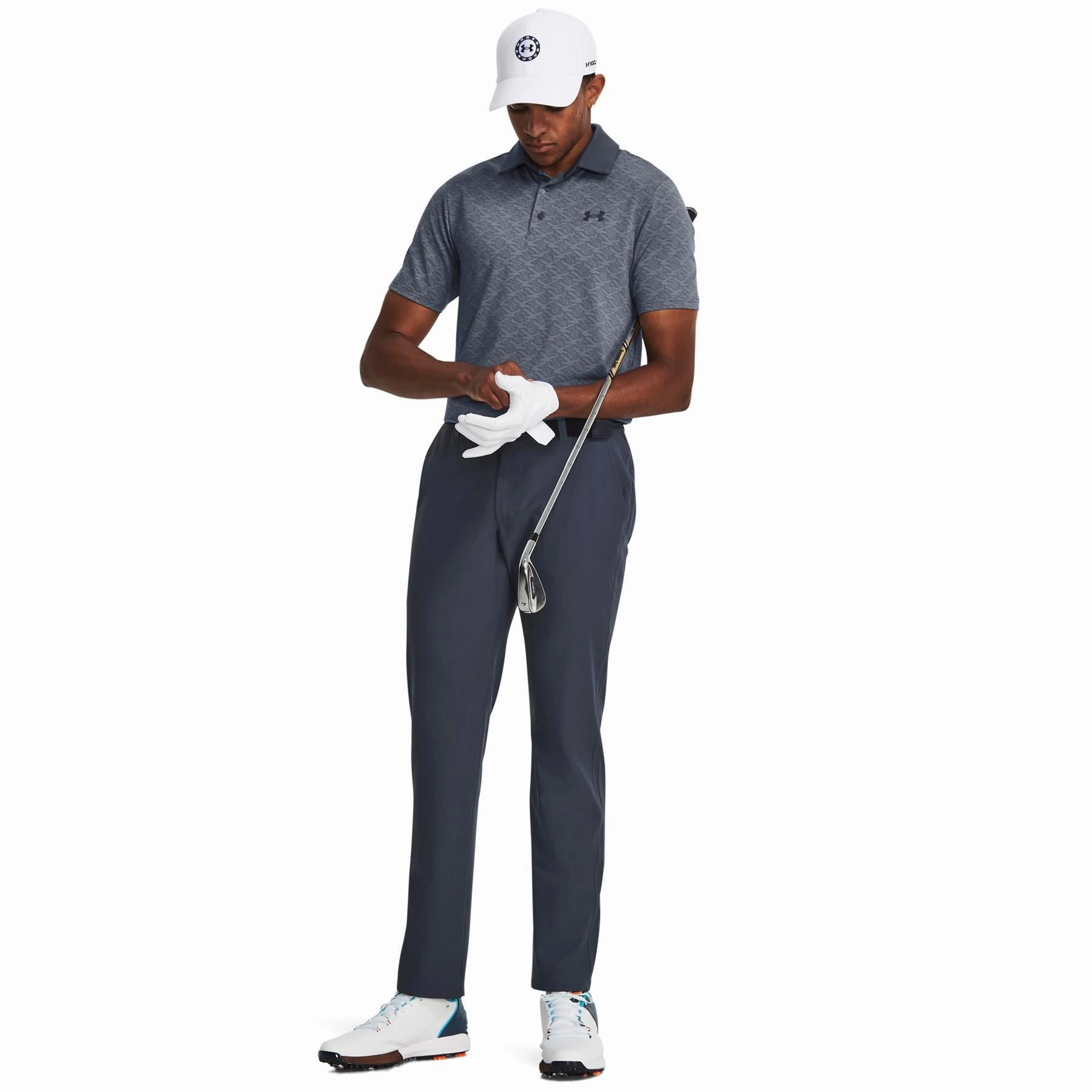 Quick Dry Technology Non Restrictive Fit Drive Tapered Fit Trousers Downpour Grey