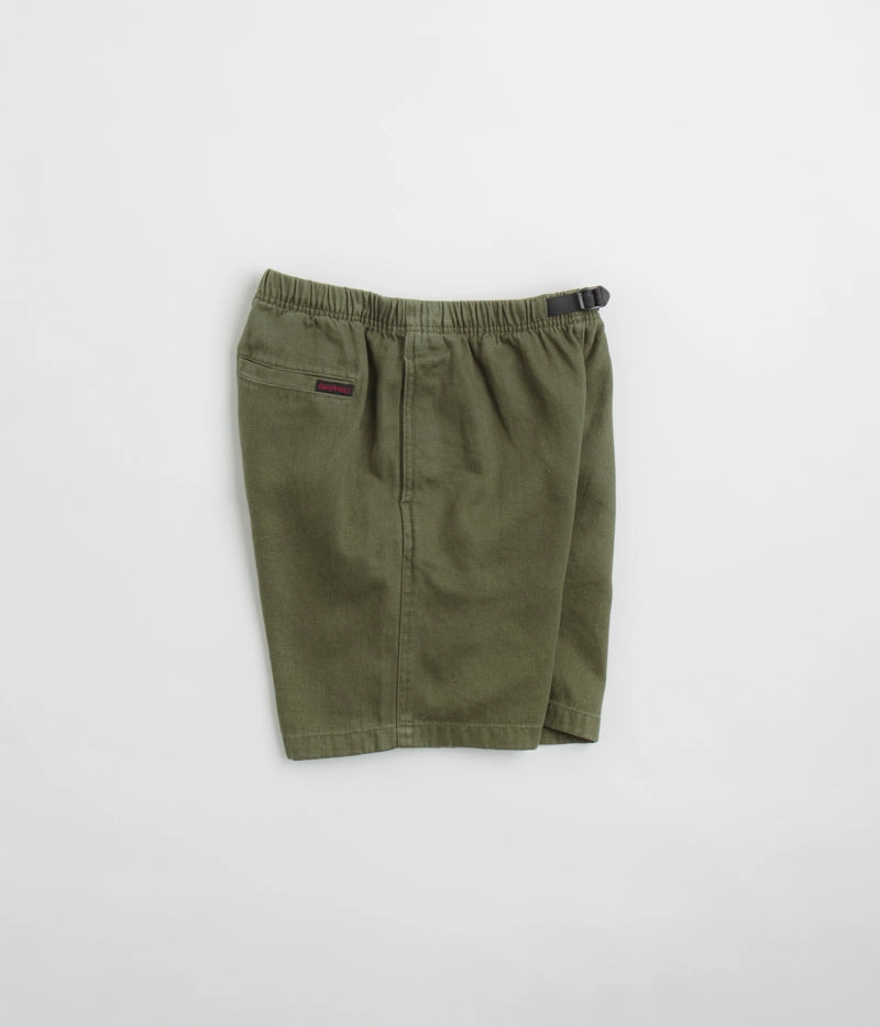 Layered Panel Design Gramicci Hemp G-Shorts - Olive