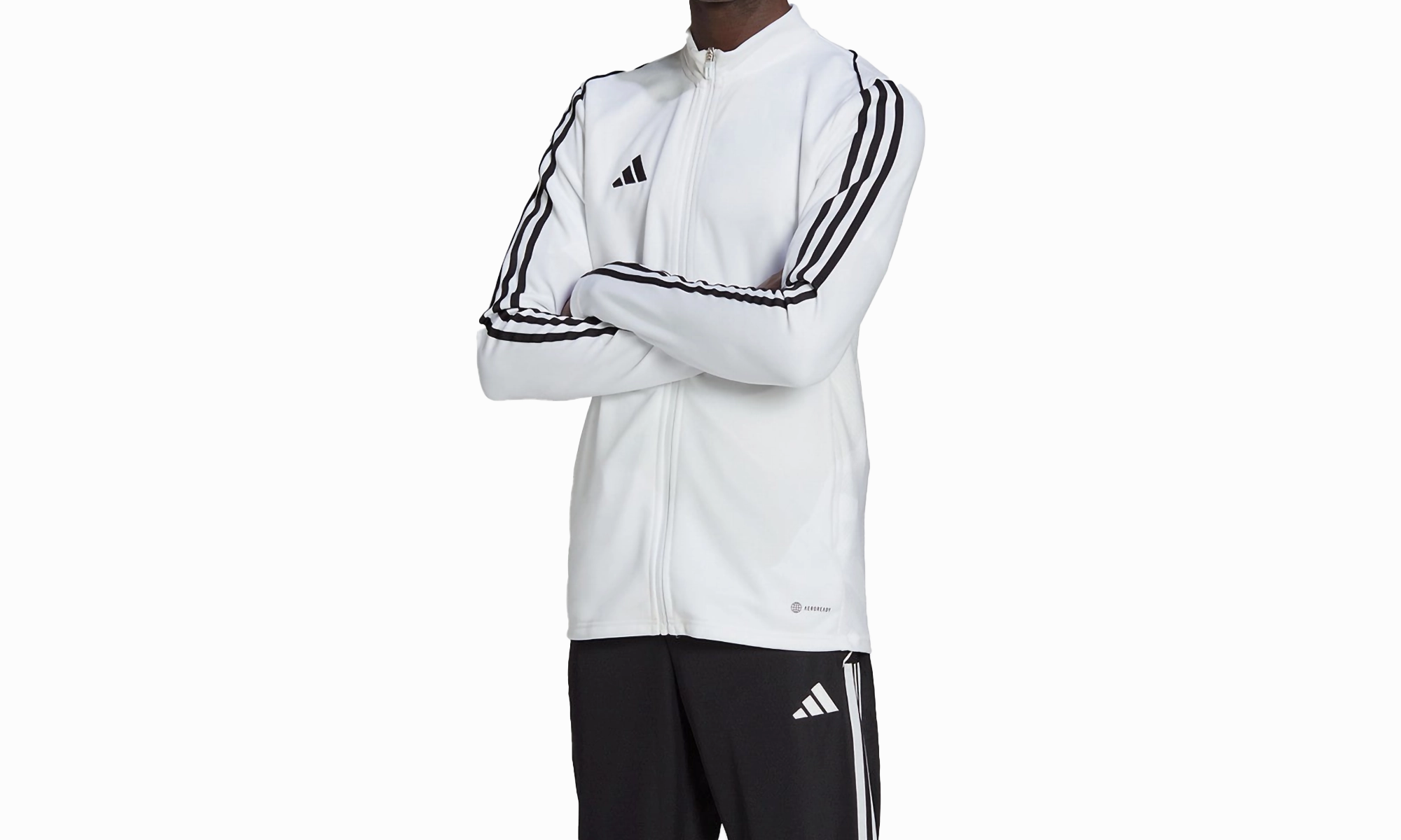 TIRO23 League Track Jacket "White" EcoFriendlyProduction FadeResistant
