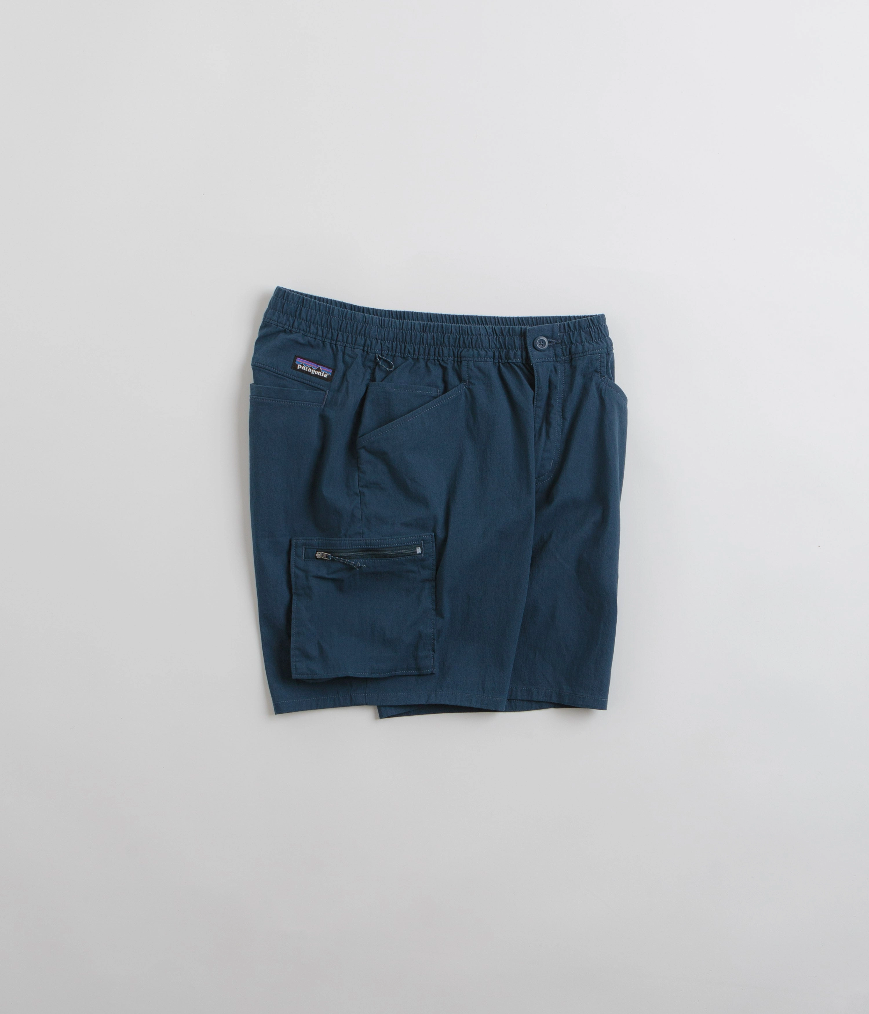 Noise Free Fabric Fleece Lining Patagonia Nomader Shorts - Tidepool Blue