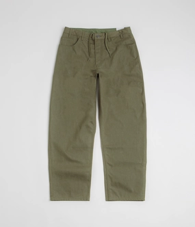 Nike SB Loose Denim Pants - Medium Olive Minimal Look Elastic Cuff