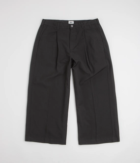 Tapered leg Performance Comfort Obey Oliver Pleated Pants - Pirate Black