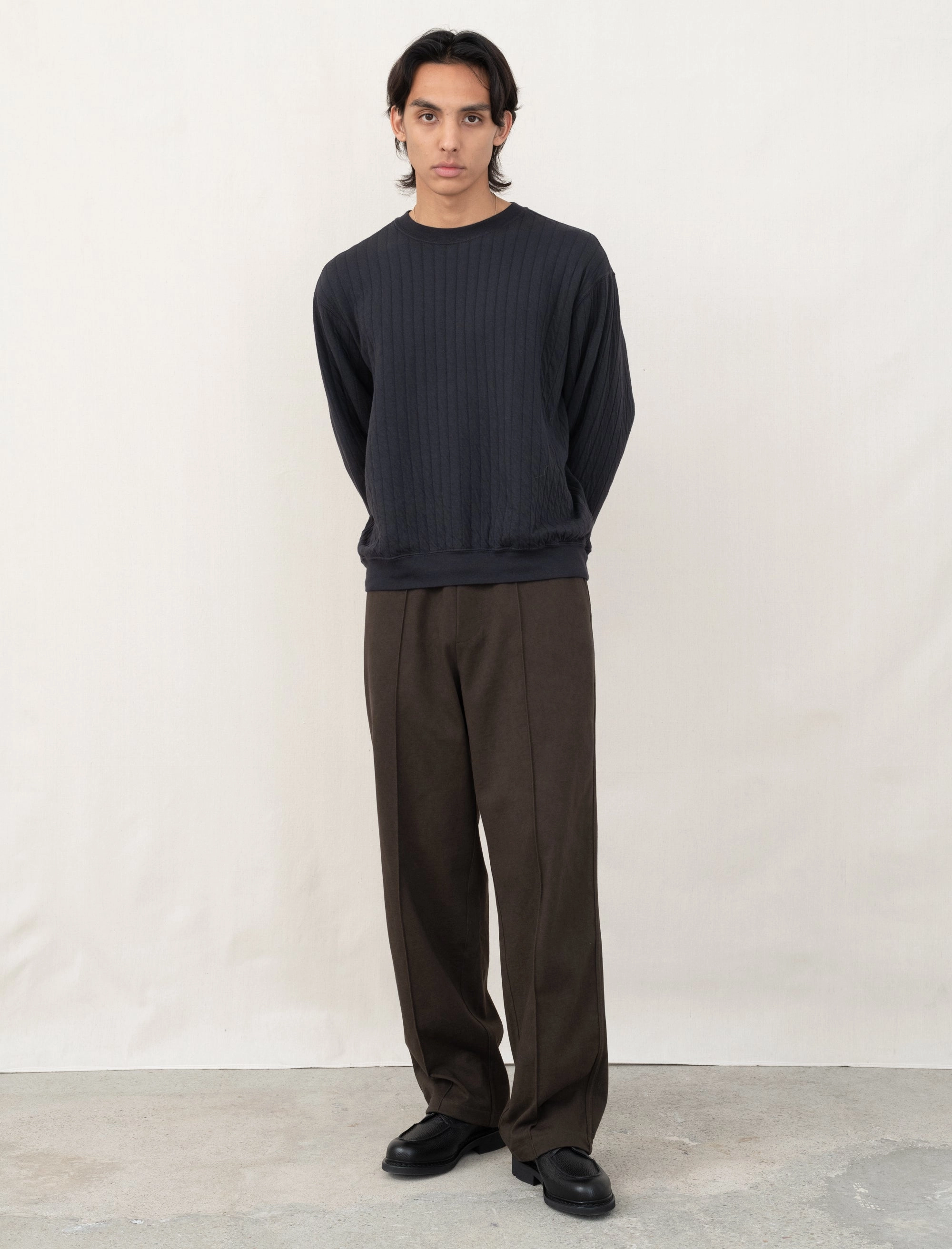 Jersey Band Pant (Black Olive) Anti Snag Threading