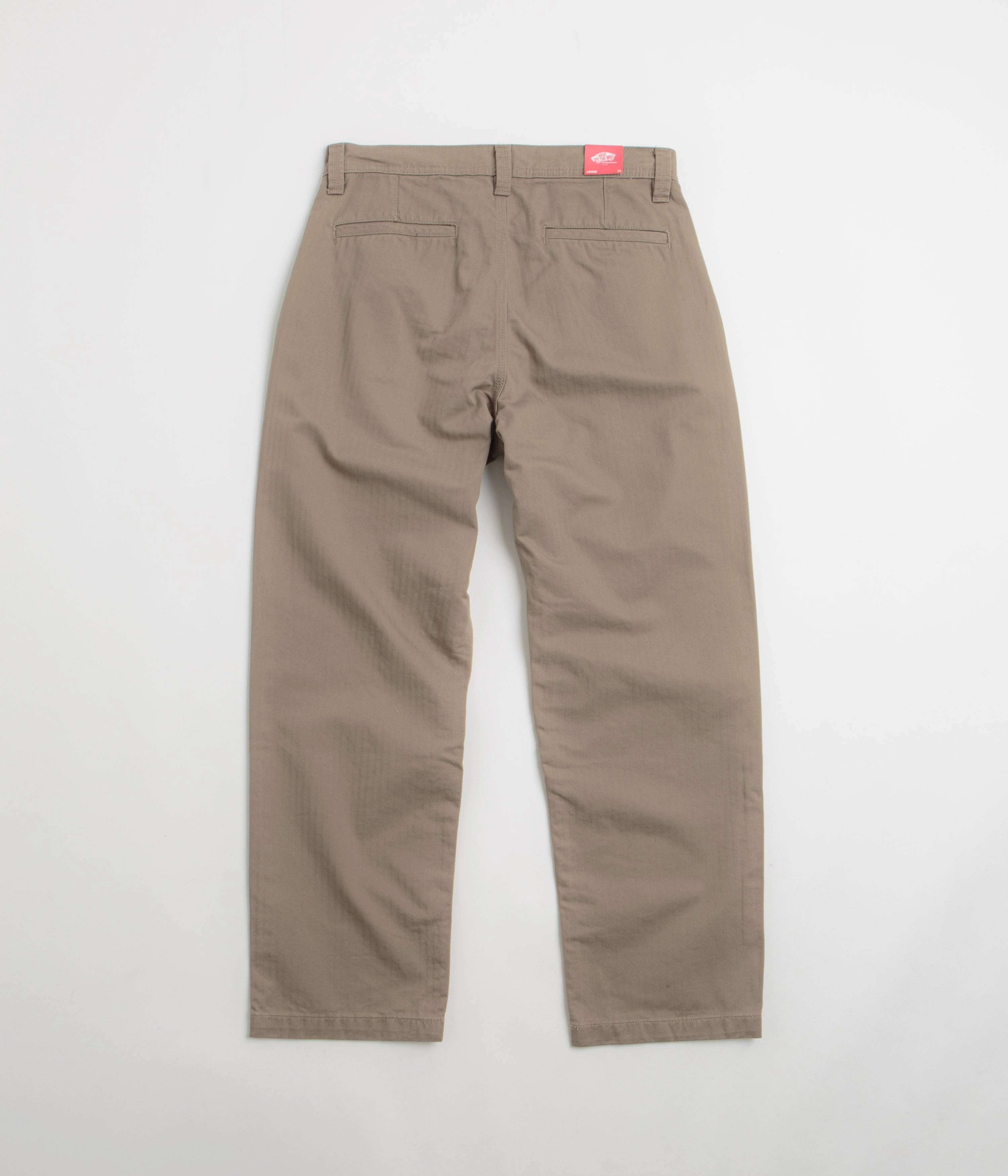 Non Irritating Seams No Irritation Seams Vans Skate Loose Pleated Pants - Walnut