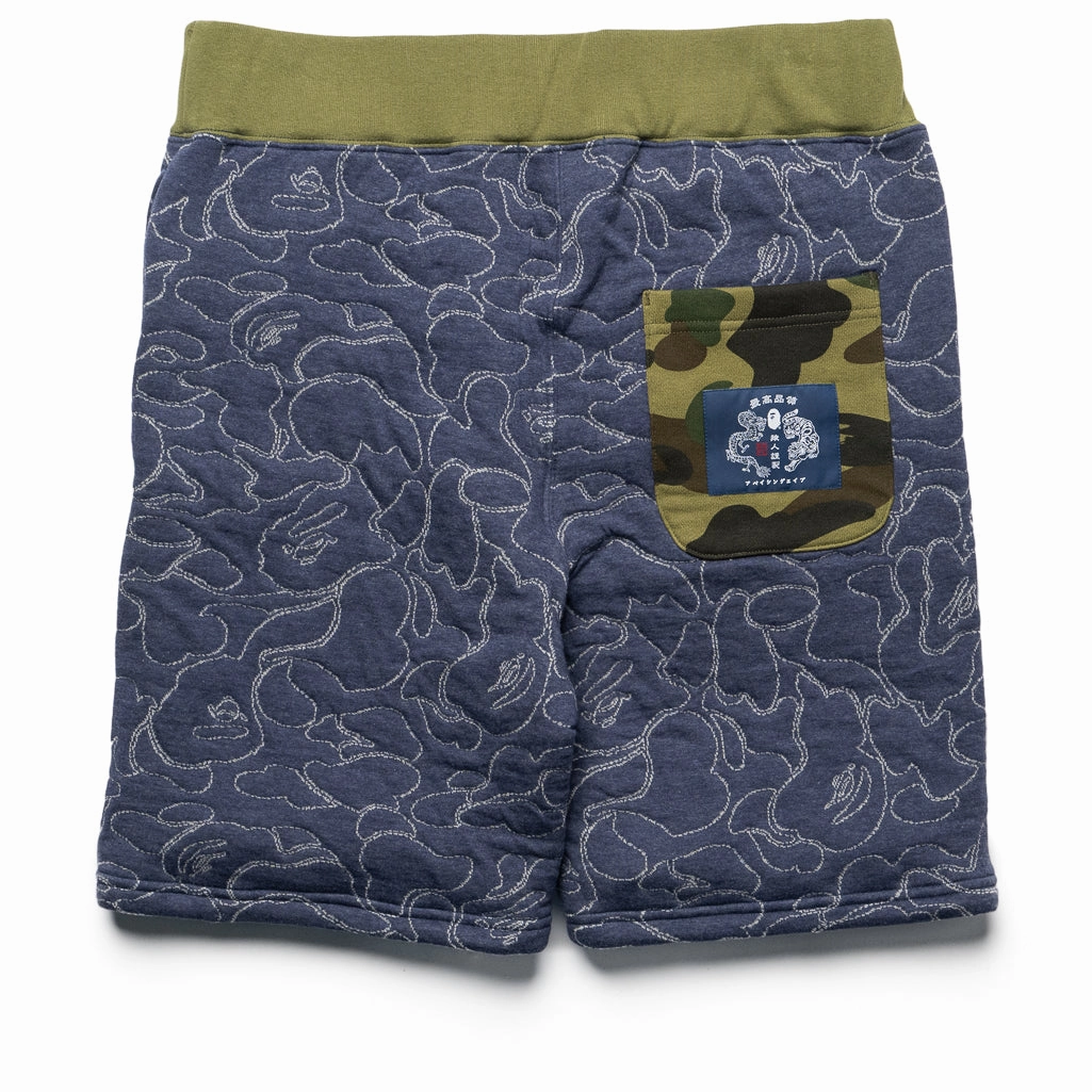 Multi Panel Cut swimming accessory A Bathing Ape ABC Camo Sweatshorts - Navy
