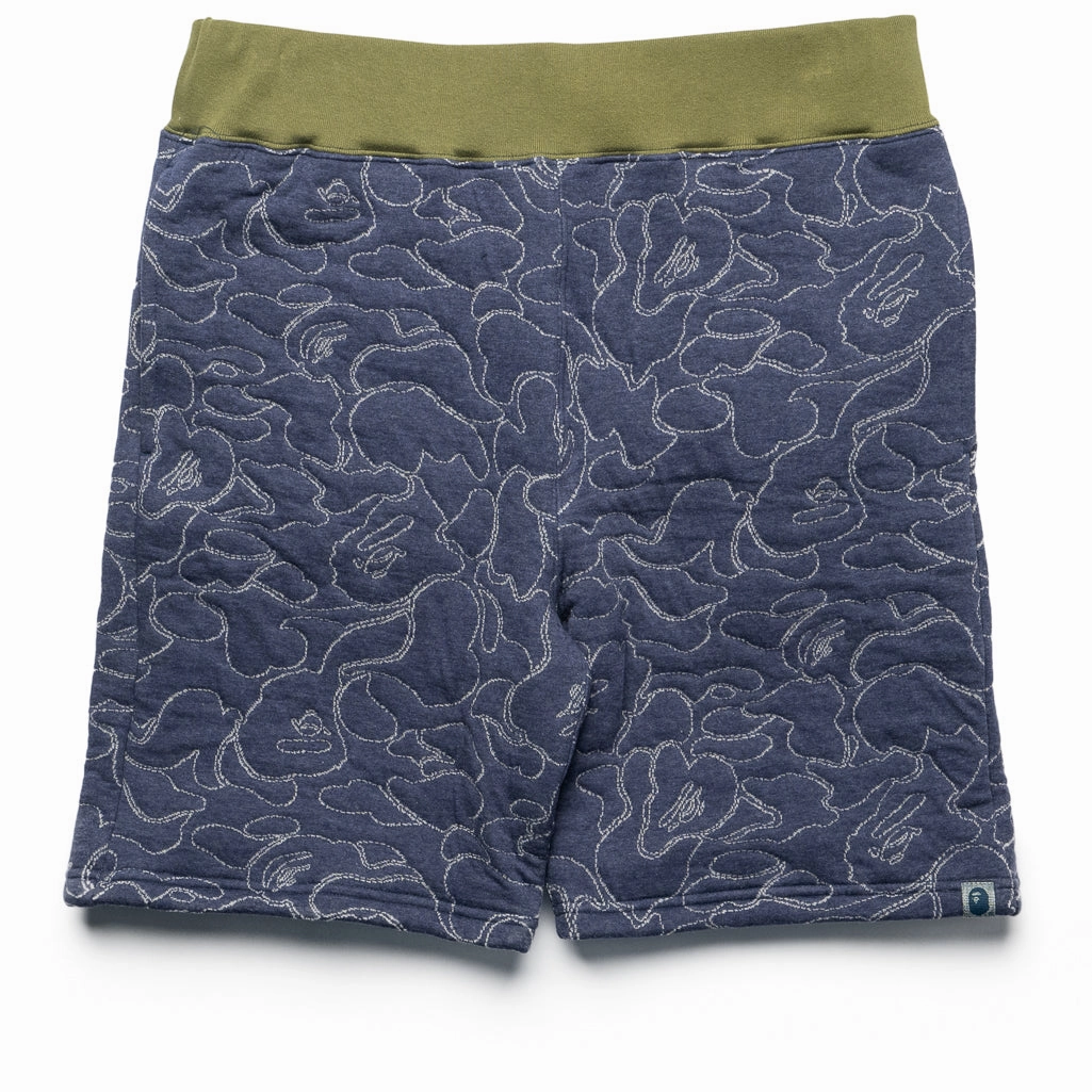 Durable Feel dance clothing A Bathing Ape ABC Camo Sweatshorts - Navy